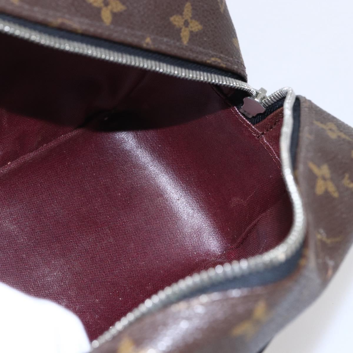 LOUIS VUITTON Monogram Macassar Trousse Toilette Bag M40378 LV Auth BA6513