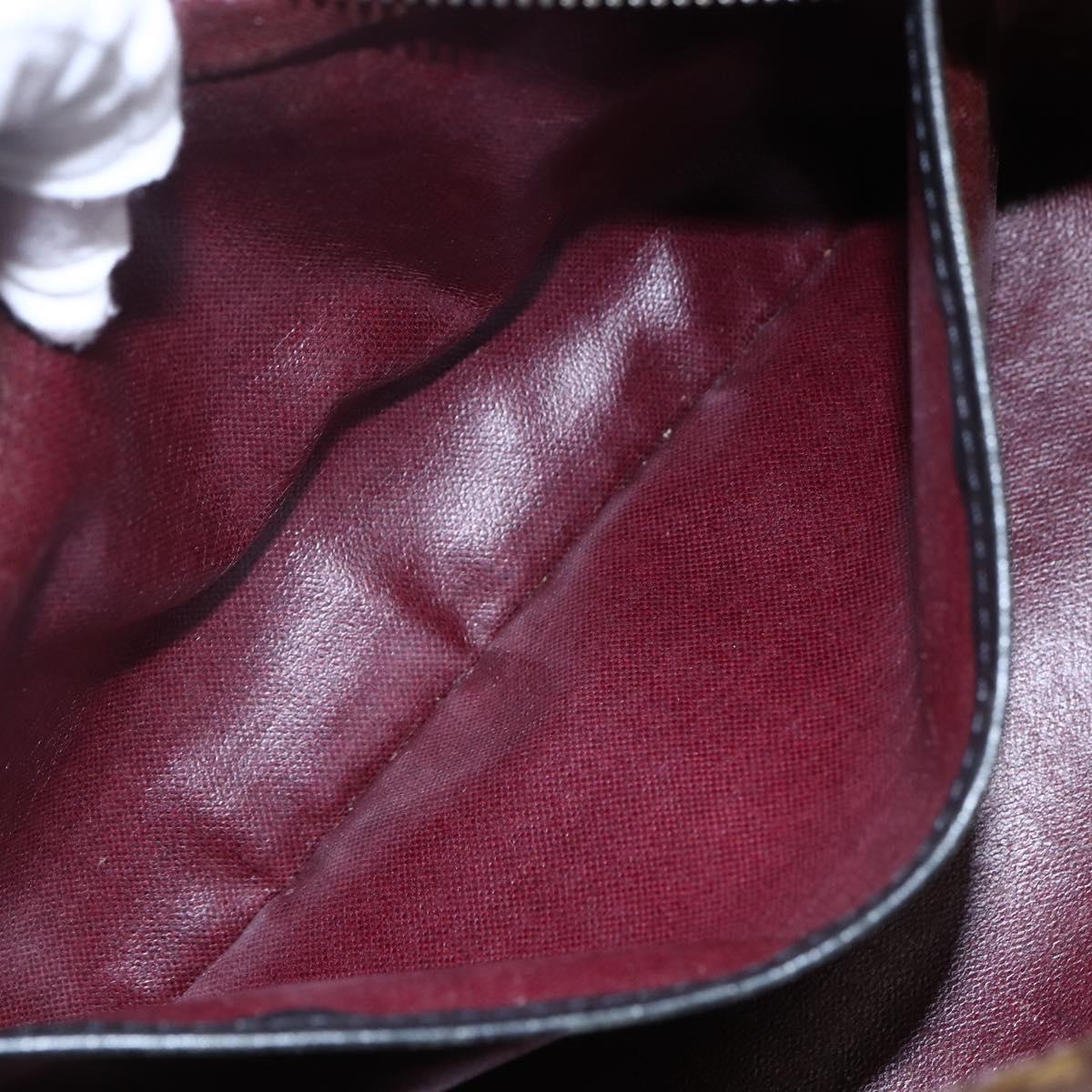 LOUIS VUITTON Monogram Macassar Trousse Toilette Bag M40378 LV Auth BA6513