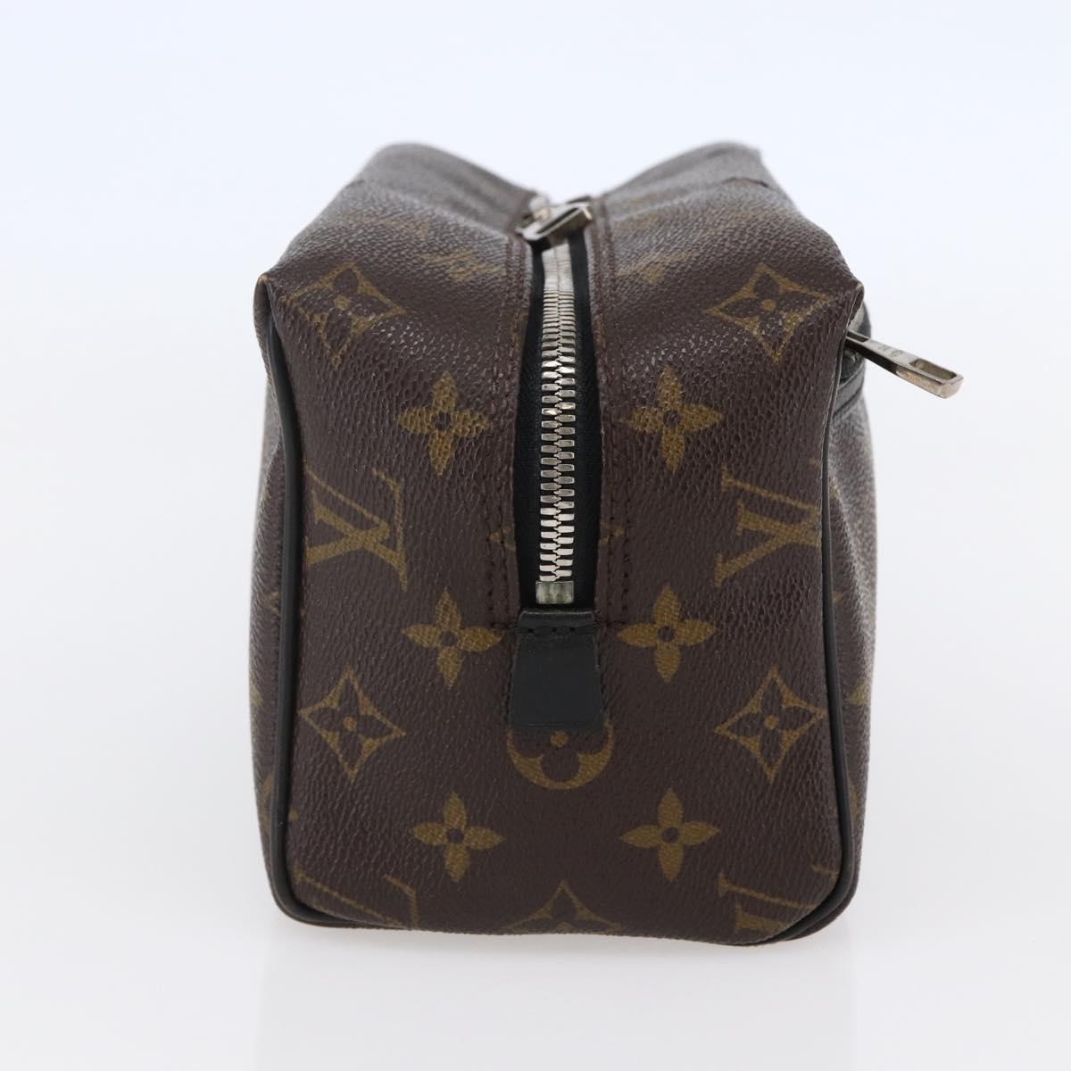 LOUIS VUITTON Monogram Macassar Trousse Toilette Bag M40378 LV Auth BA6513