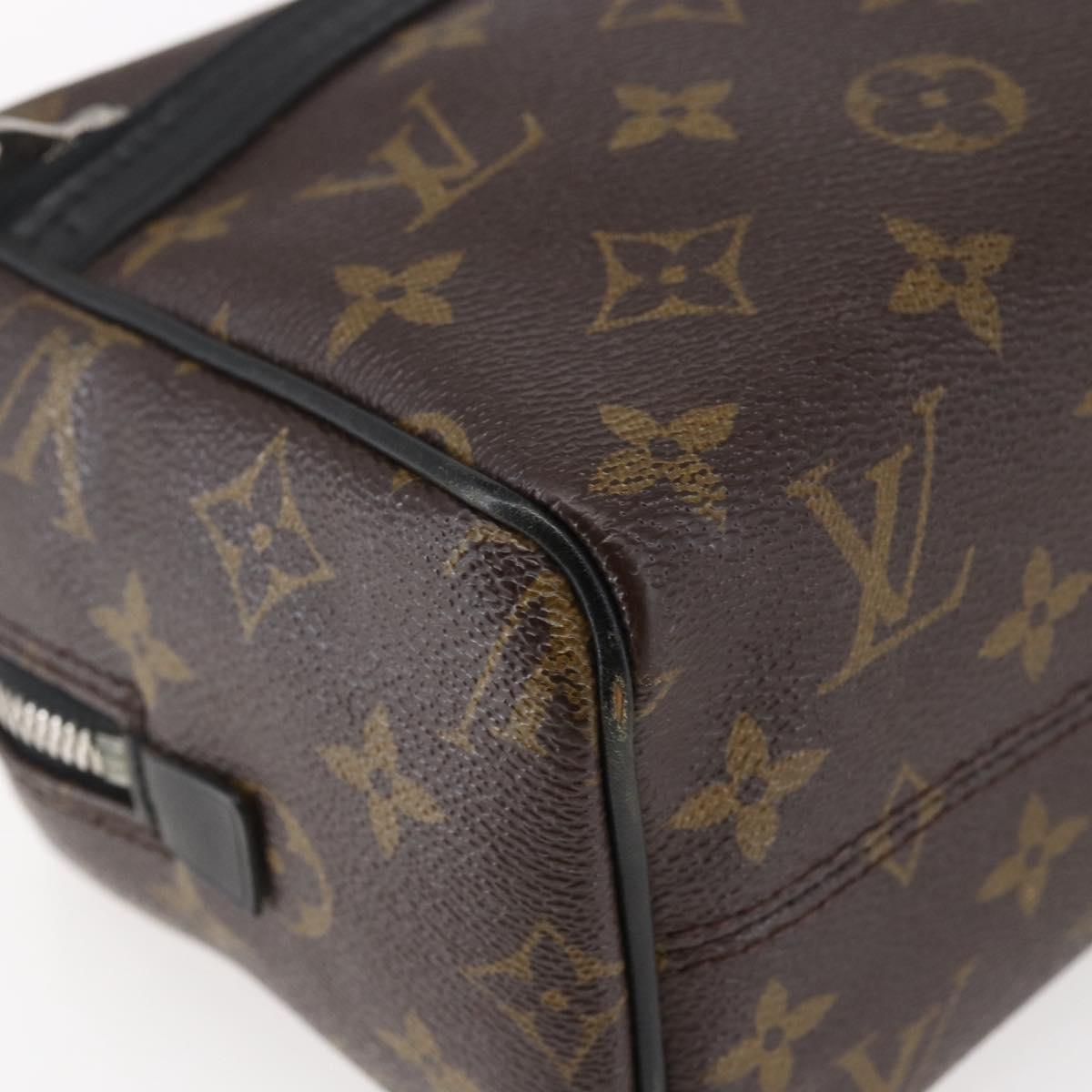 LOUIS VUITTON Monogram Macassar Trousse Toilette Bag M40378 LV Auth BA6513