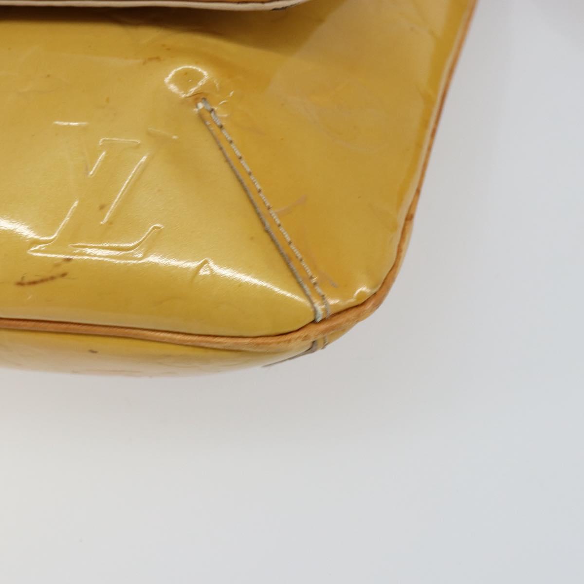 LOUIS VUITTON Monogram Vernis Thompson Street Bag Beige M91301 LV Auth BA6514