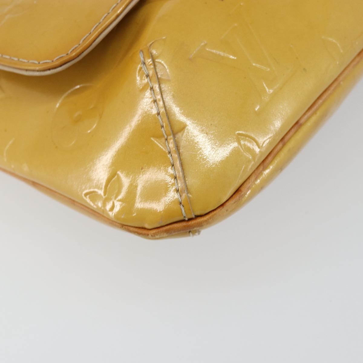 LOUIS VUITTON Monogram Vernis Thompson Street Bag Beige M91301 LV Auth BA6514