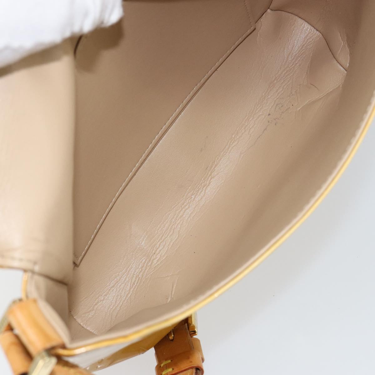 LOUIS VUITTON Monogram Vernis Thompson Street Bag Beige M91301 LV Auth BA6514