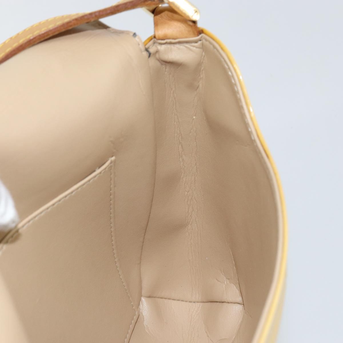 LOUIS VUITTON Monogram Vernis Thompson Street Bag Beige M91301 LV Auth BA6514