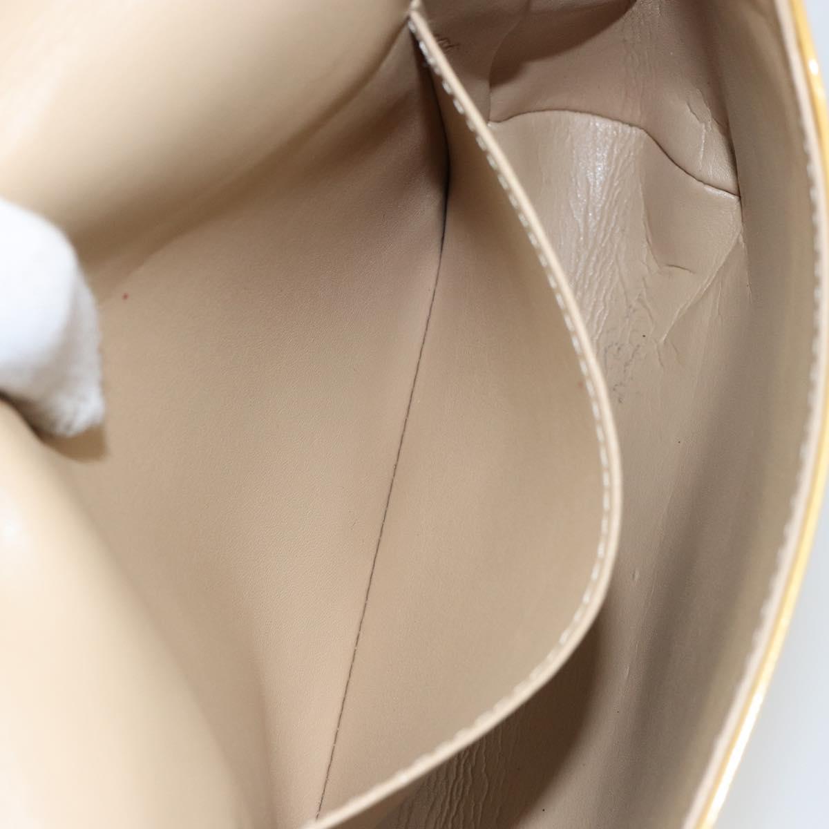 LOUIS VUITTON Monogram Vernis Thompson Street Bag Beige M91301 LV Auth BA6514
