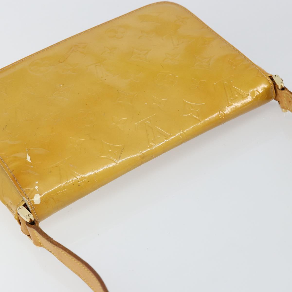 LOUIS VUITTON Monogram Vernis Thompson Street Bag Beige M91301 LV Auth BA6514
