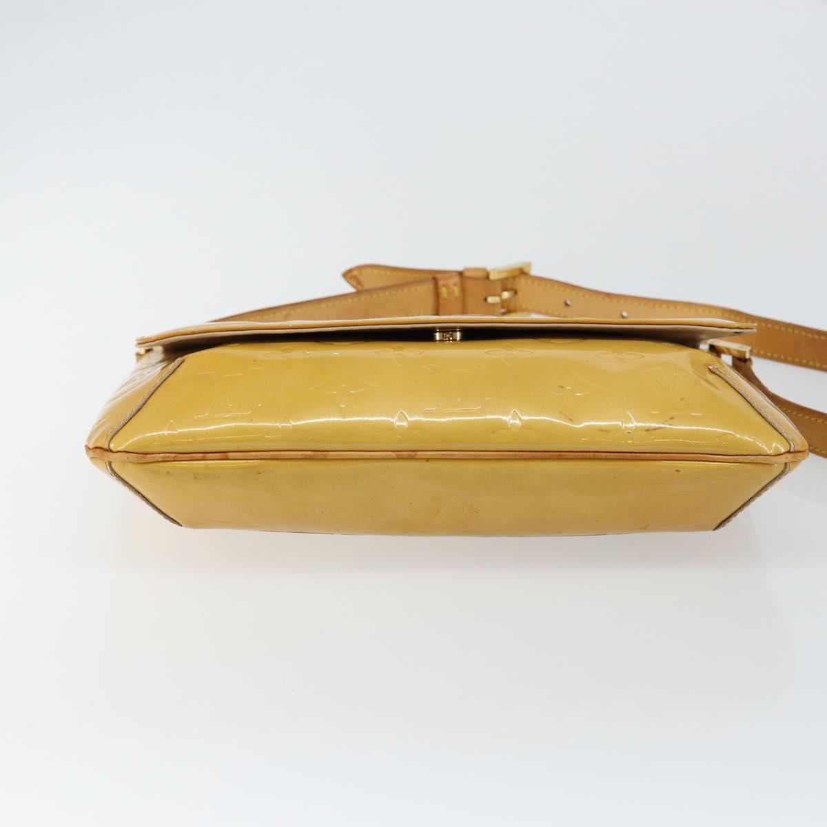 LOUIS VUITTON Monogram Vernis Thompson Street Bag Beige M91301 LV Auth BA6514