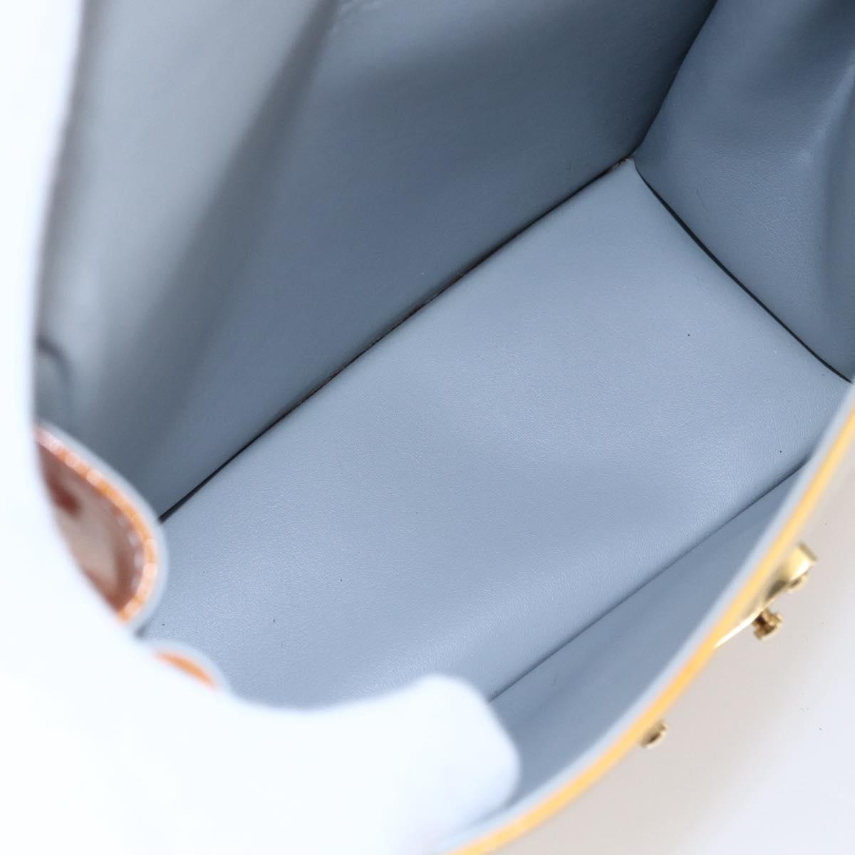 LOUIS VUITTON Monogram Vernis Spring Street Hand Bag Gris M91029 LV Auth BA6515