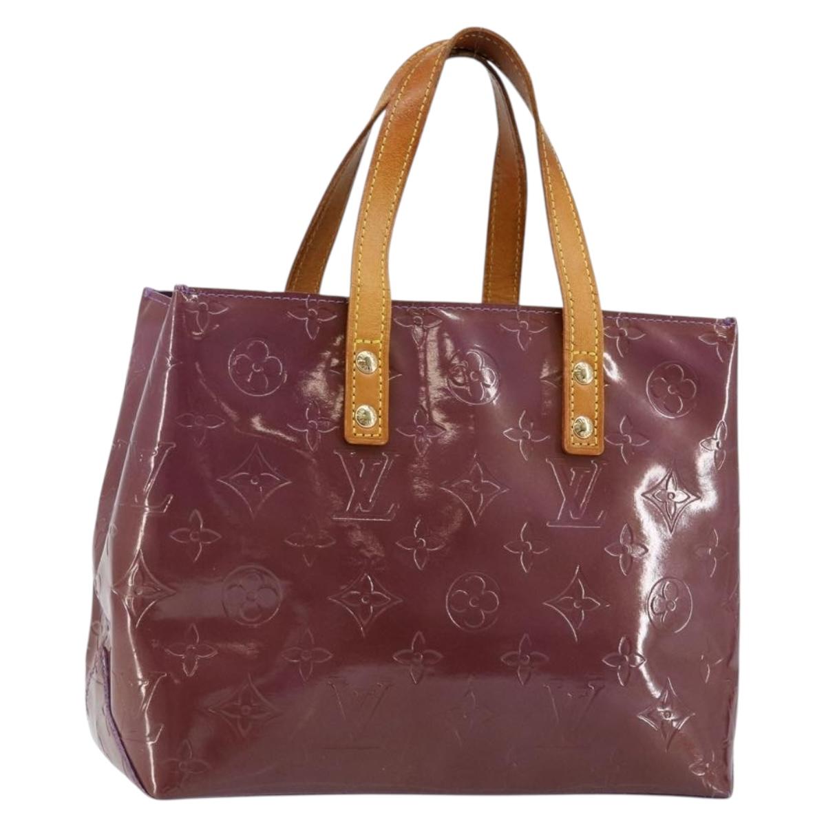 LOUIS VUITTON Monogram Vernis Reade PM Hand Bag Purple Viole M93578 Auth BA6516