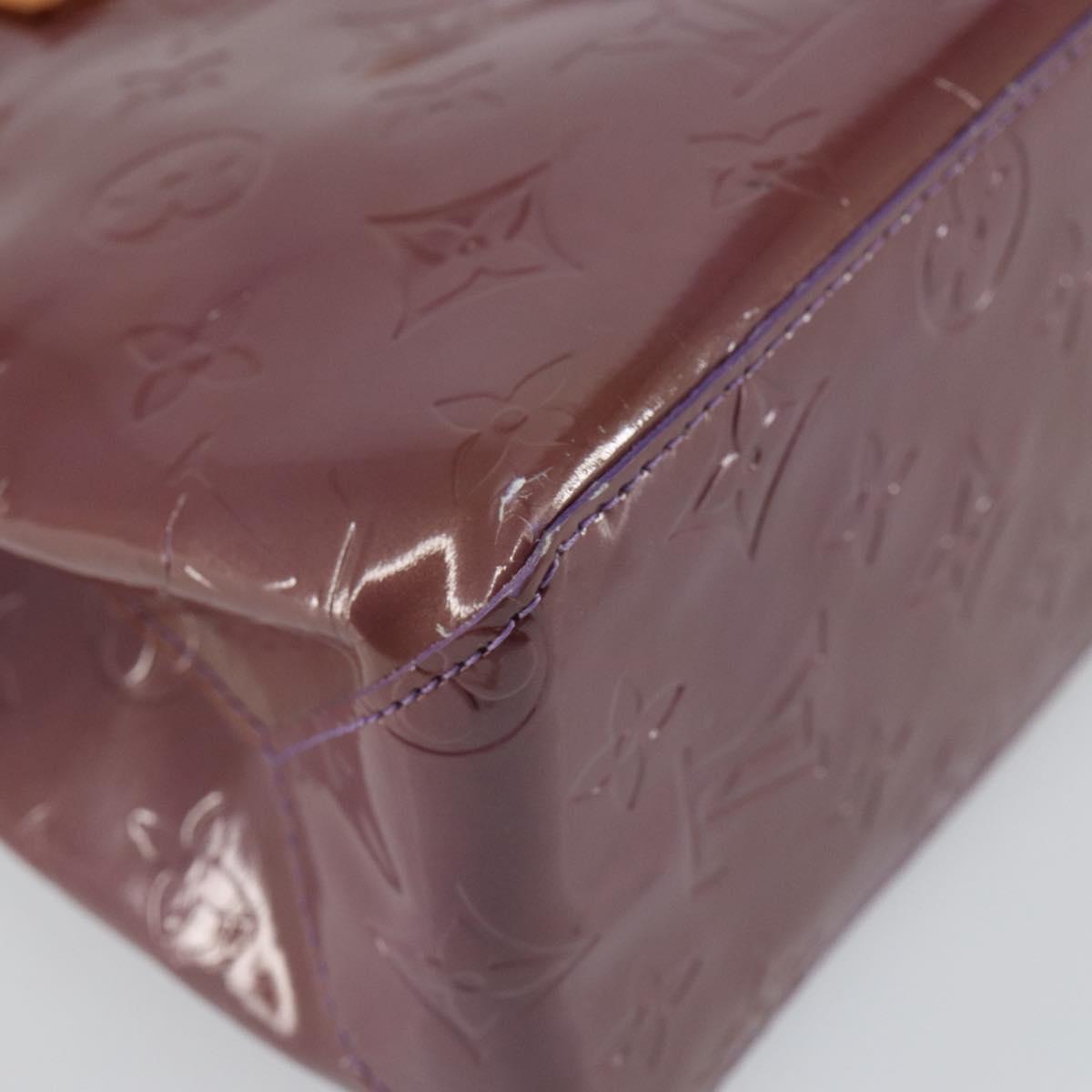 LOUIS VUITTON Monogram Vernis Reade PM Hand Bag Purple Viole M93578 Auth BA6516