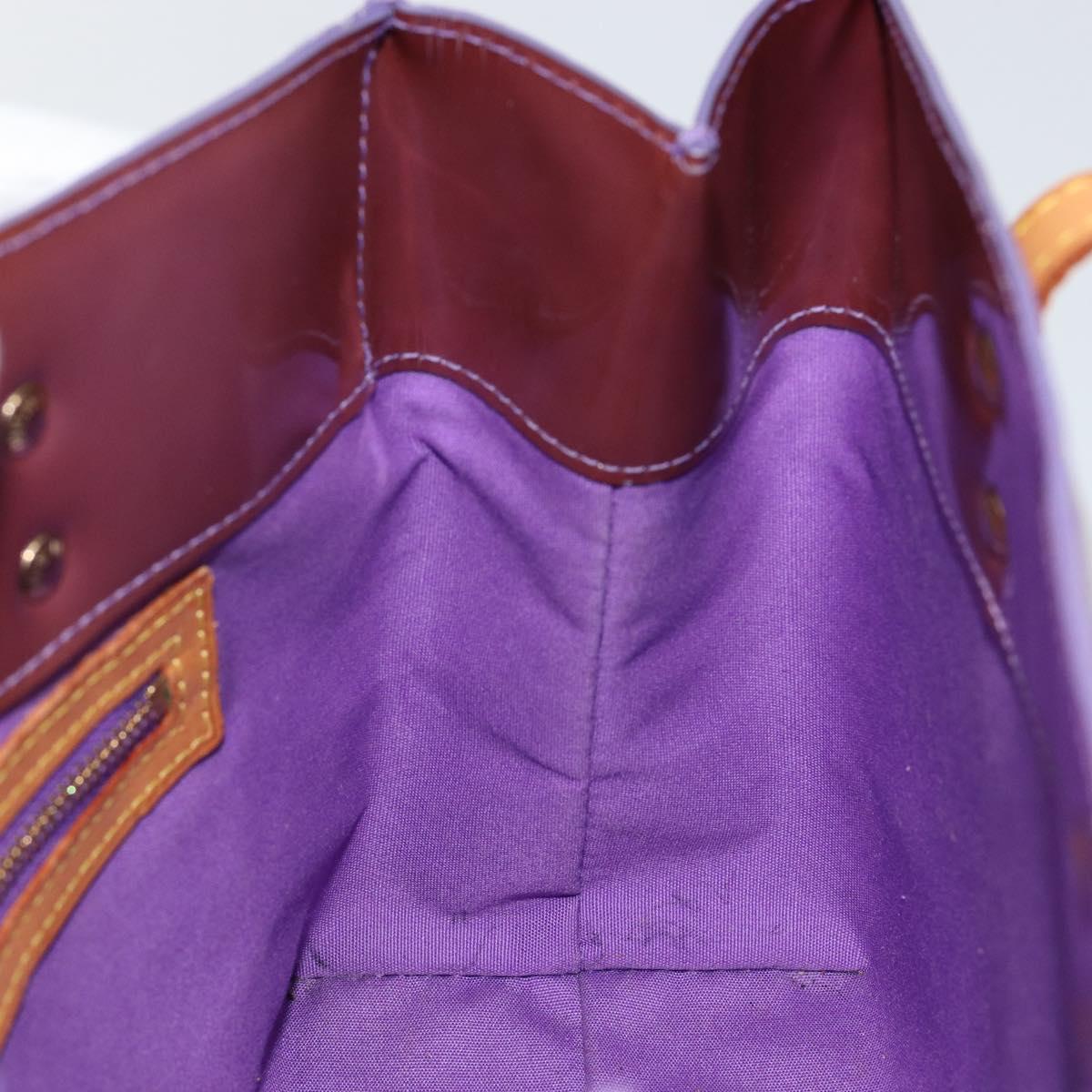 LOUIS VUITTON Monogram Vernis Reade PM Hand Bag Purple Viole M93578 Auth BA6516