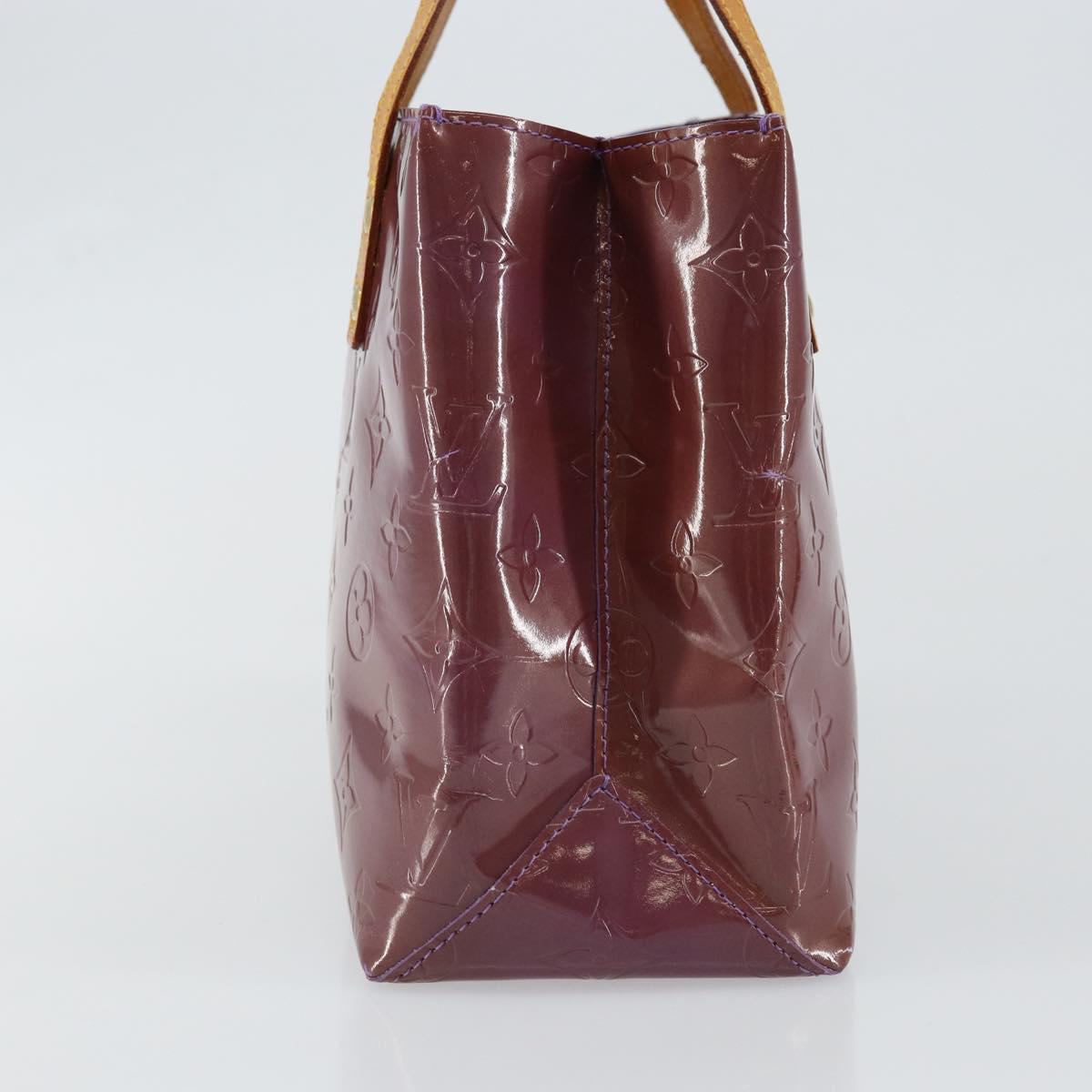 LOUIS VUITTON Monogram Vernis Reade PM Hand Bag Purple Viole M93578 Auth BA6516