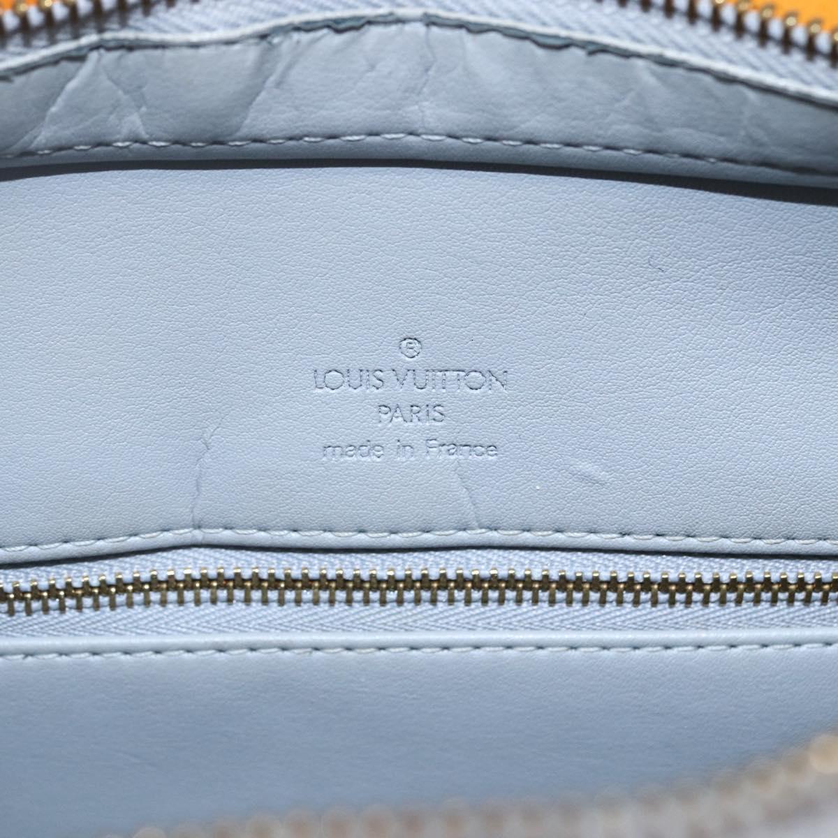 LOUIS VUITTON Monogram Vernis Houston Hand Bag Gris M91053 LV Auth BA6519