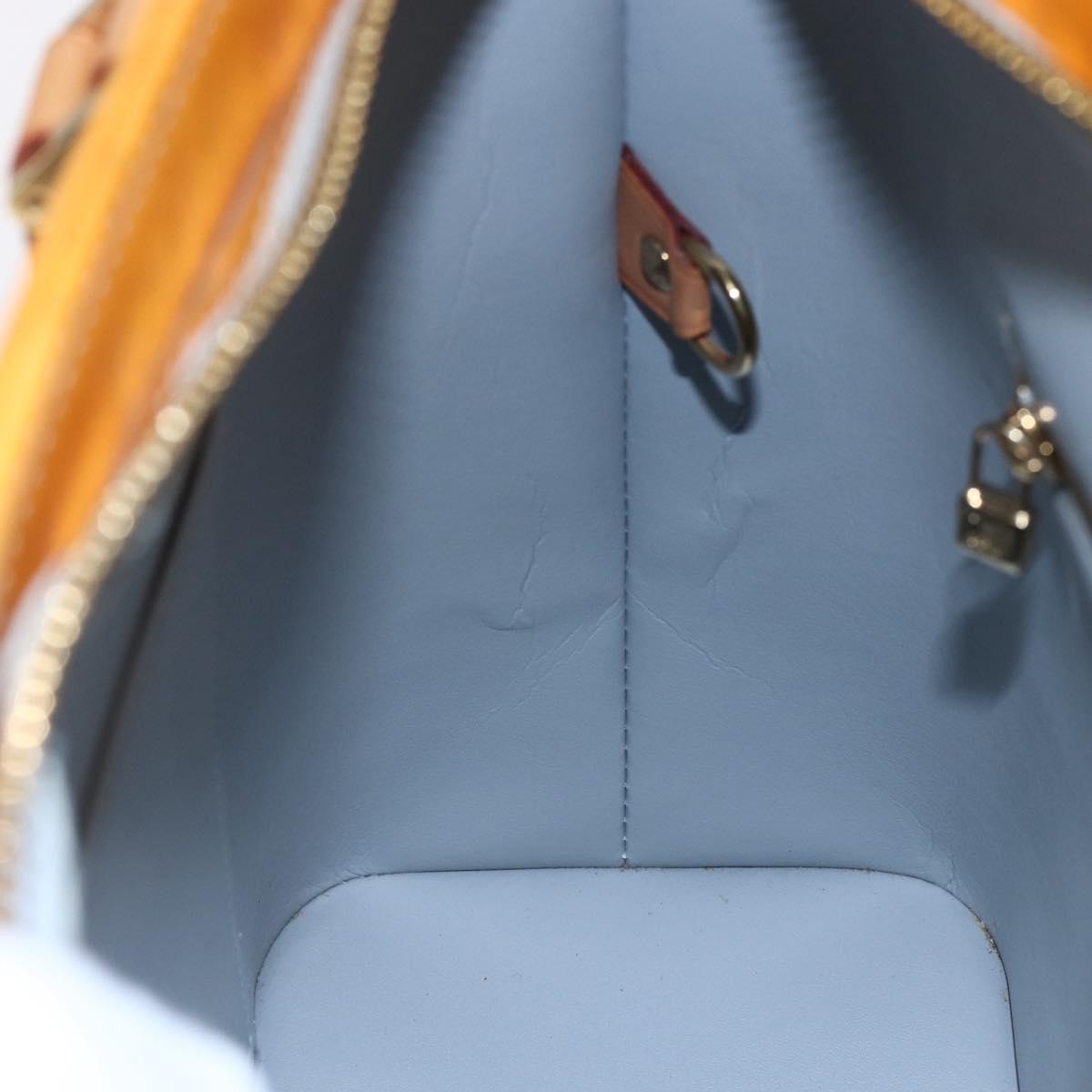 LOUIS VUITTON Monogram Vernis Houston Hand Bag Gris M91053 LV Auth BA6519