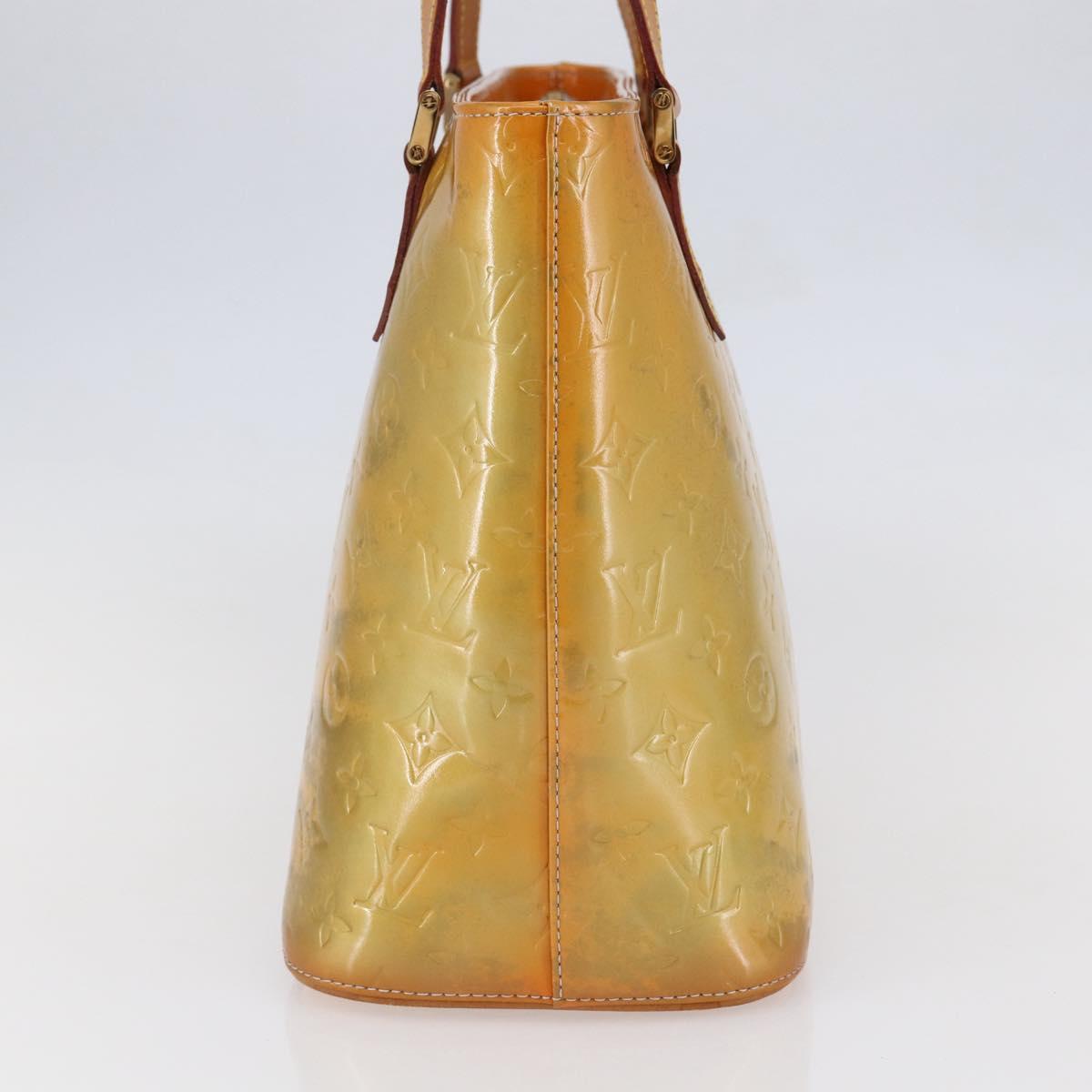 LOUIS VUITTON Monogram Vernis Houston Hand Bag Gris M91053 LV Auth BA6519