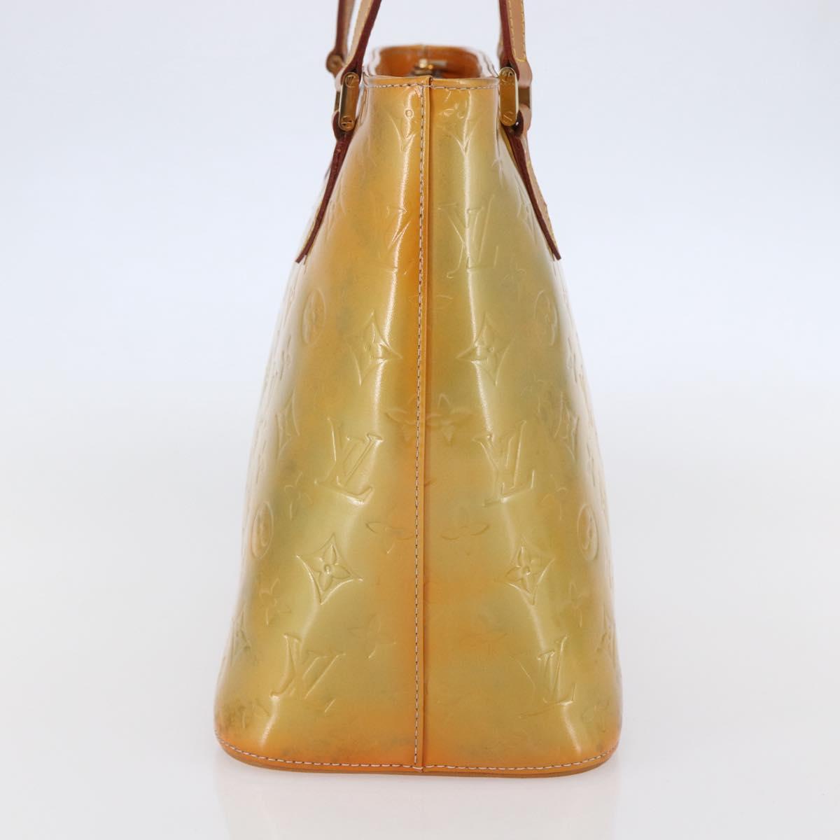 LOUIS VUITTON Monogram Vernis Houston Hand Bag Gris M91053 LV Auth BA6519