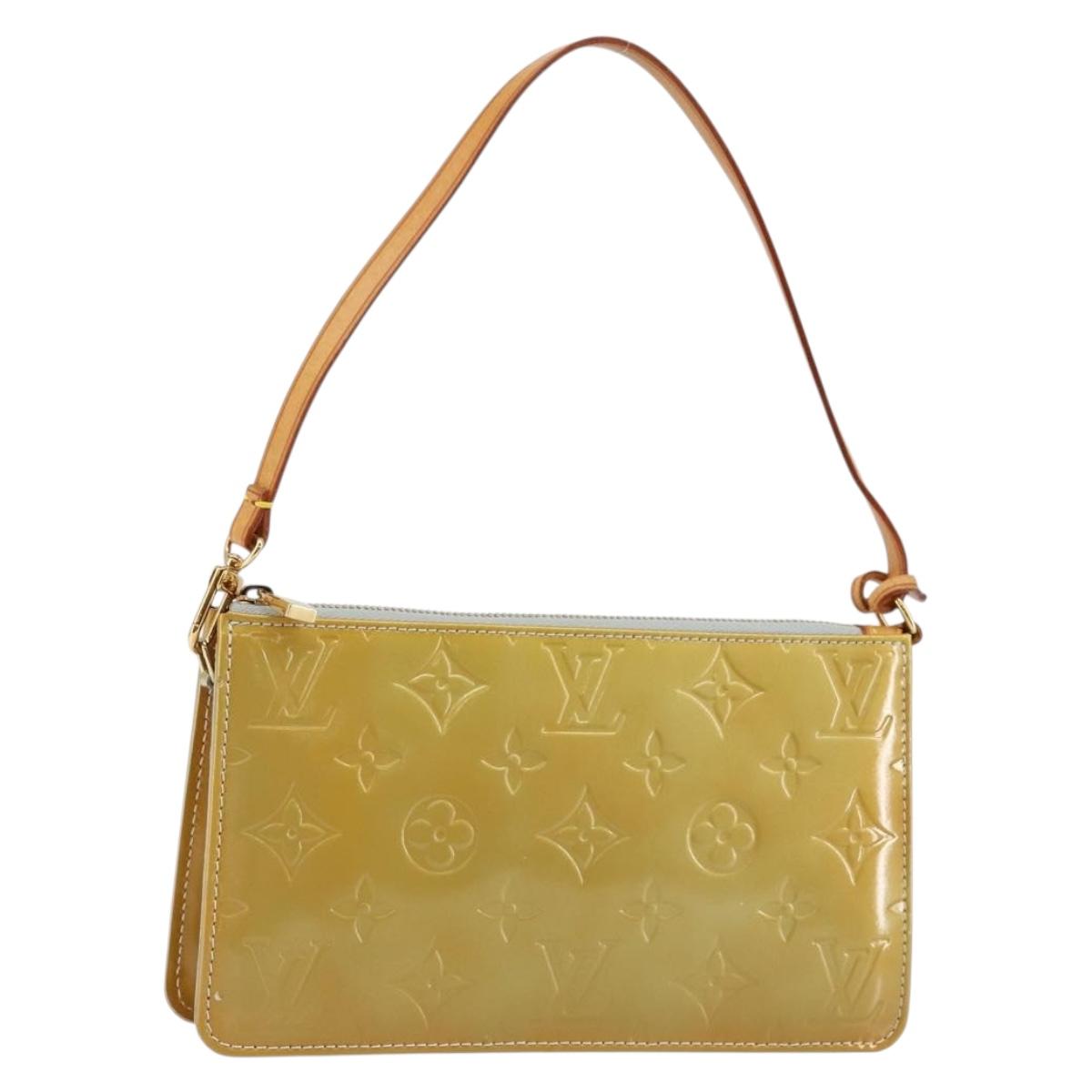 LOUIS VUITTON Monogram Vernis Lexington Accessory Pouch Gris M91056 Auth BA6521