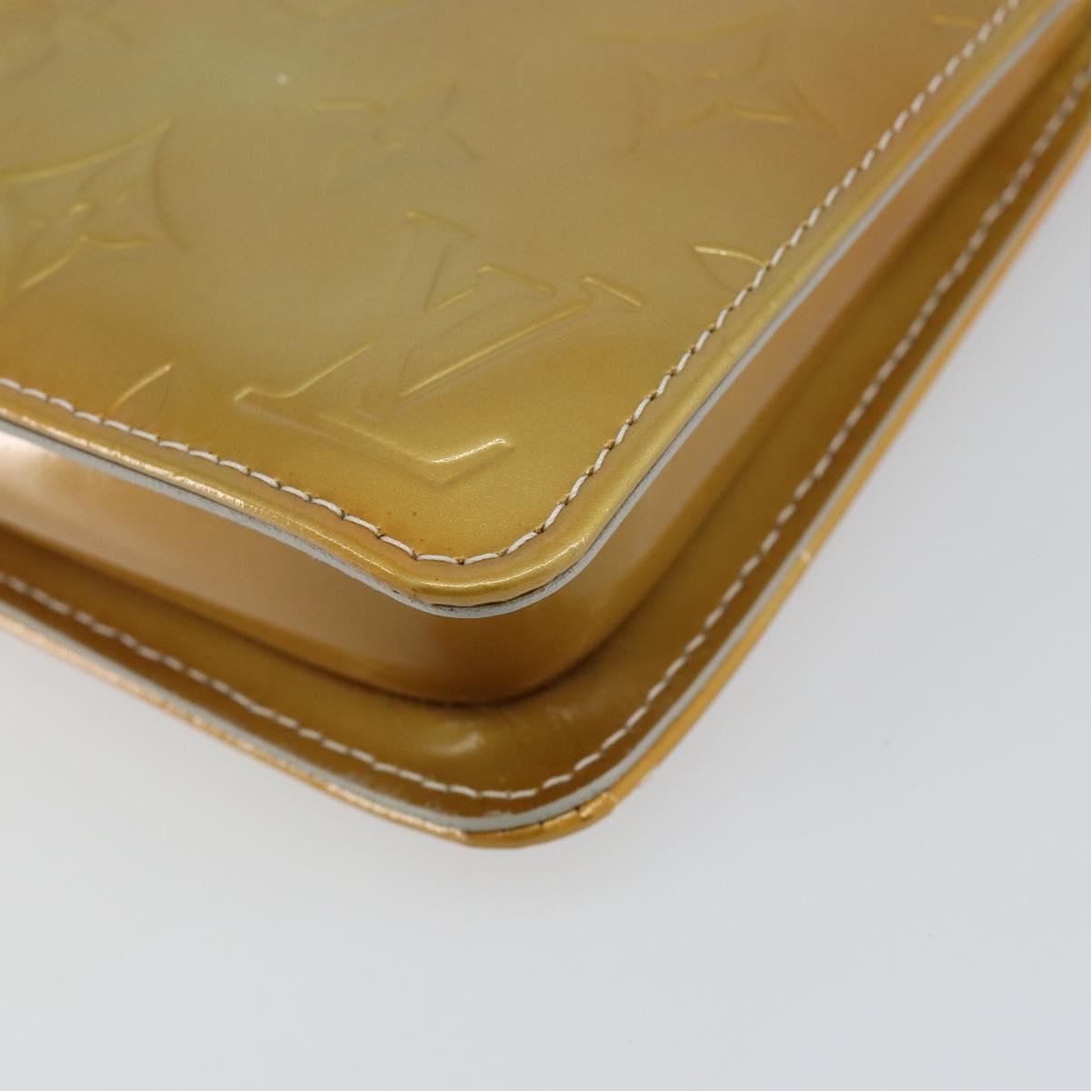 LOUIS VUITTON Monogram Vernis Lexington Accessory Pouch Gris M91056 Auth BA6521