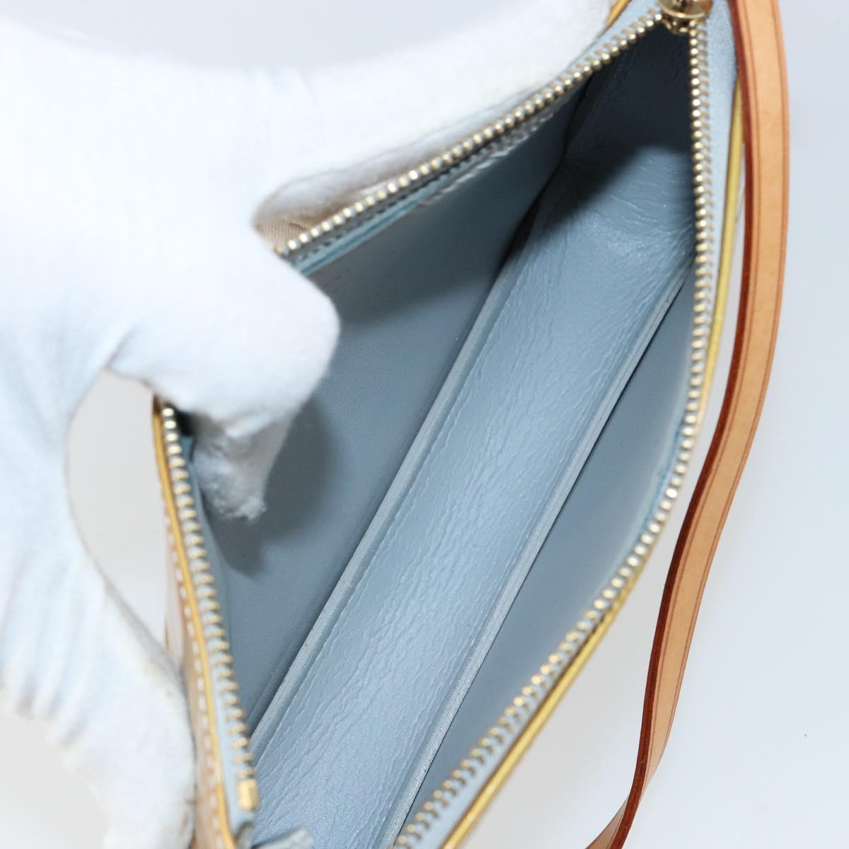 LOUIS VUITTON Monogram Vernis Lexington Accessory Pouch Gris M91056 Auth BA6521