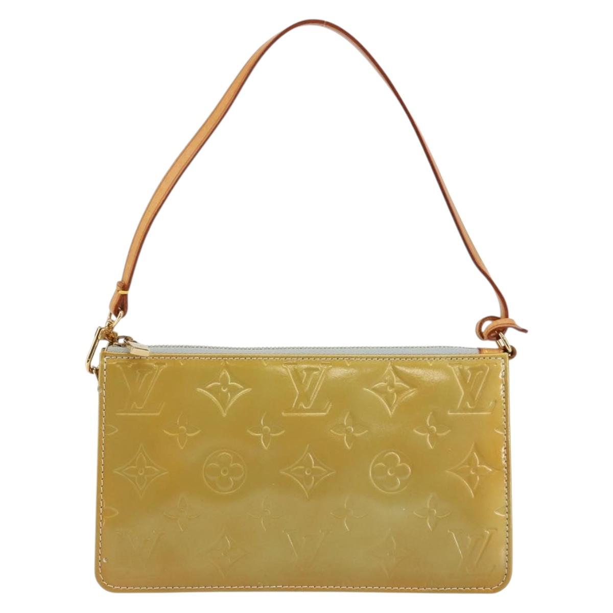 LOUIS VUITTON Monogram Vernis Lexington Accessory Pouch Gris M91056 Auth BA6521