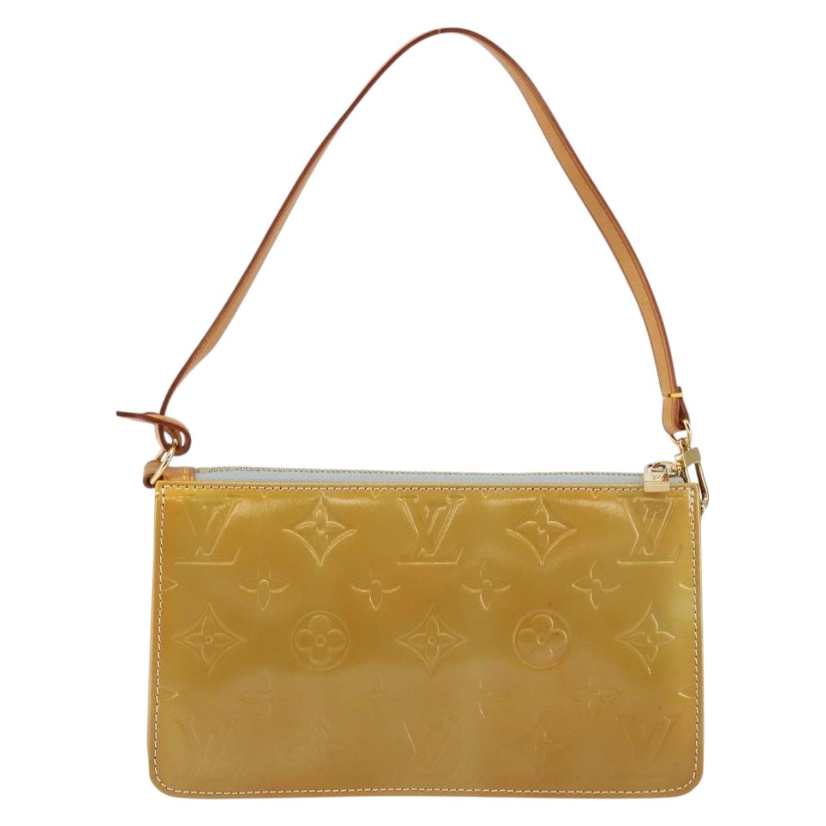 LOUIS VUITTON Monogram Vernis Lexington Accessory Pouch Gris M91056 Auth BA6521