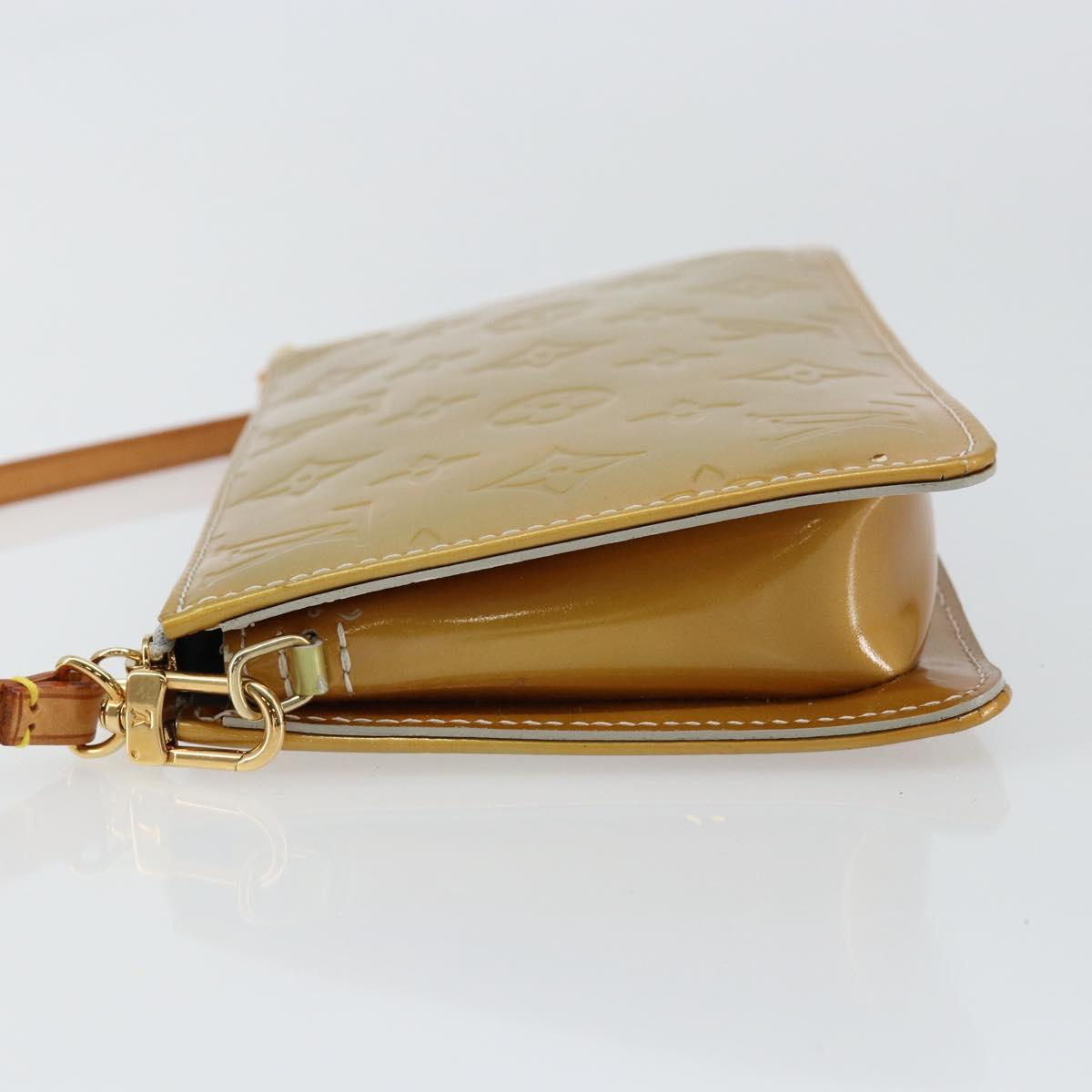 LOUIS VUITTON Monogram Vernis Lexington Accessory Pouch Gris M91056 Auth BA6521
