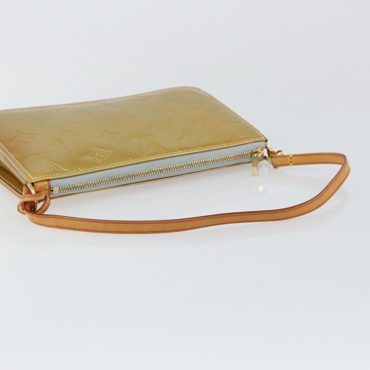 LOUIS VUITTON Monogram Vernis Lexington Accessory Pouch Gris M91056 Auth BA6521