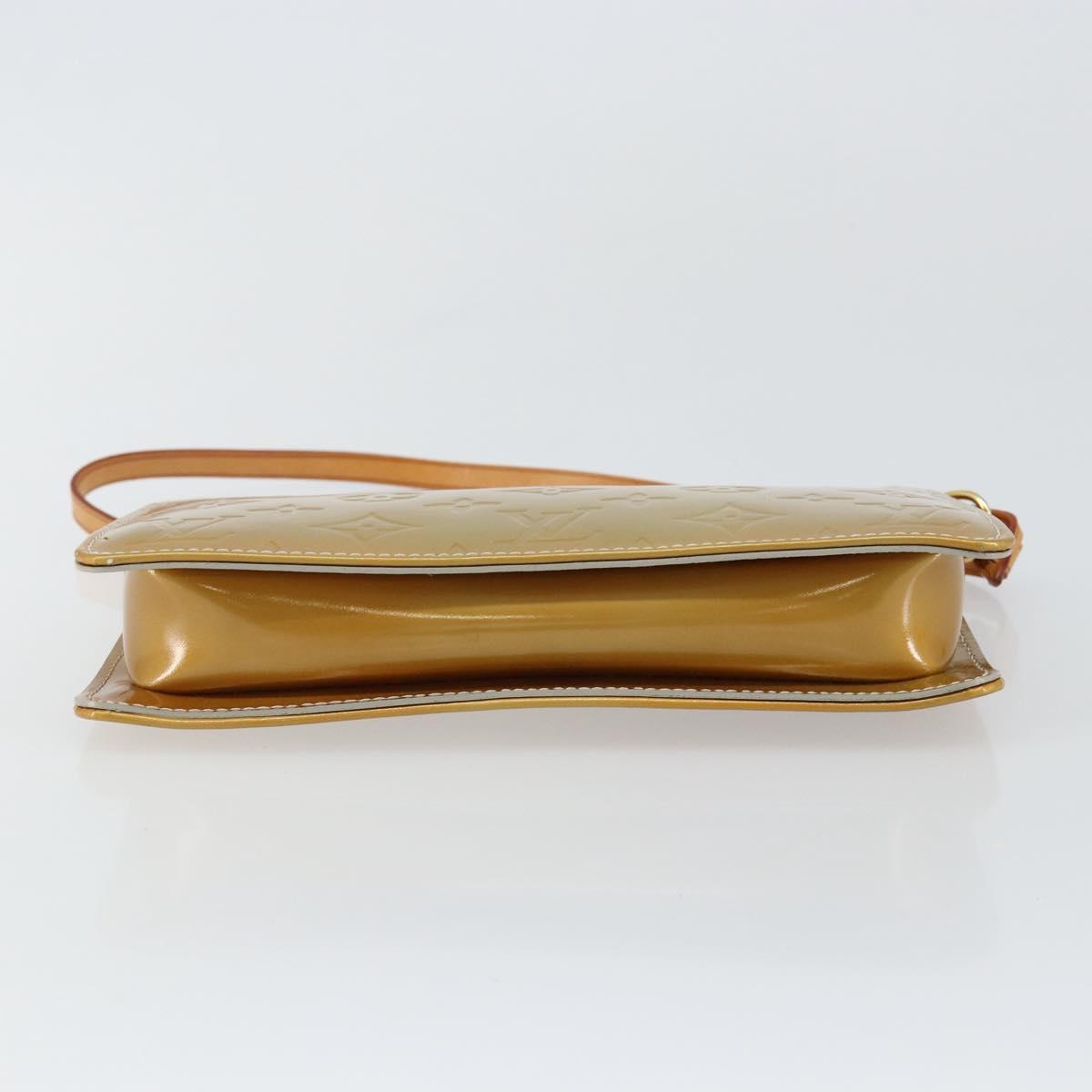 LOUIS VUITTON Monogram Vernis Lexington Accessory Pouch Gris M91056 Auth BA6521