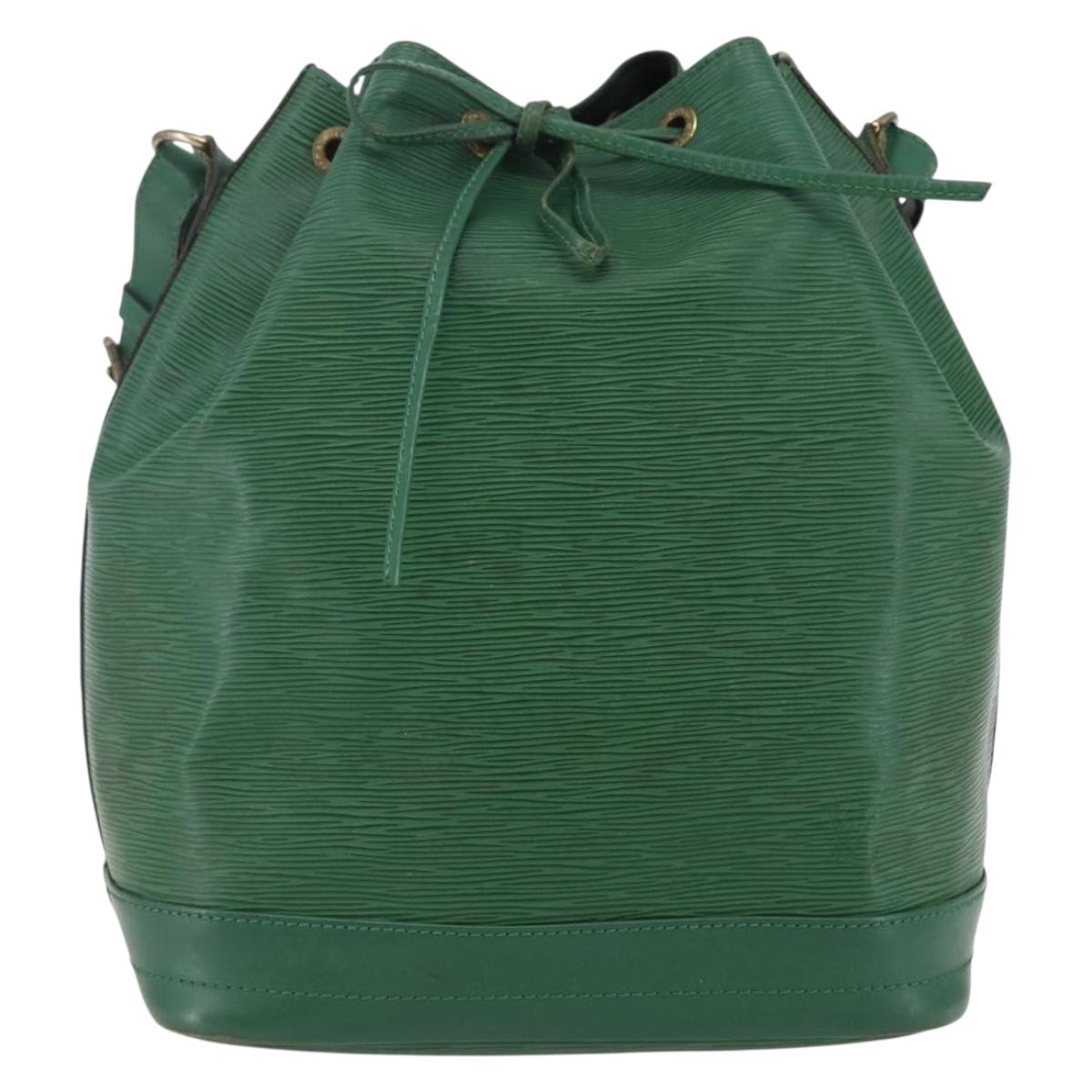 LOUIS VUITTON Epi Noe Shoulder Bag Green M44004 LV Auth BA6522
