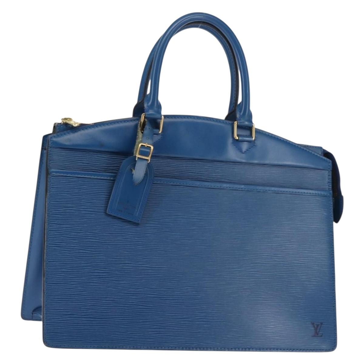 LOUIS VUITTON Epi Riviera Hand Bag Blue M48185 LV Auth BA6523