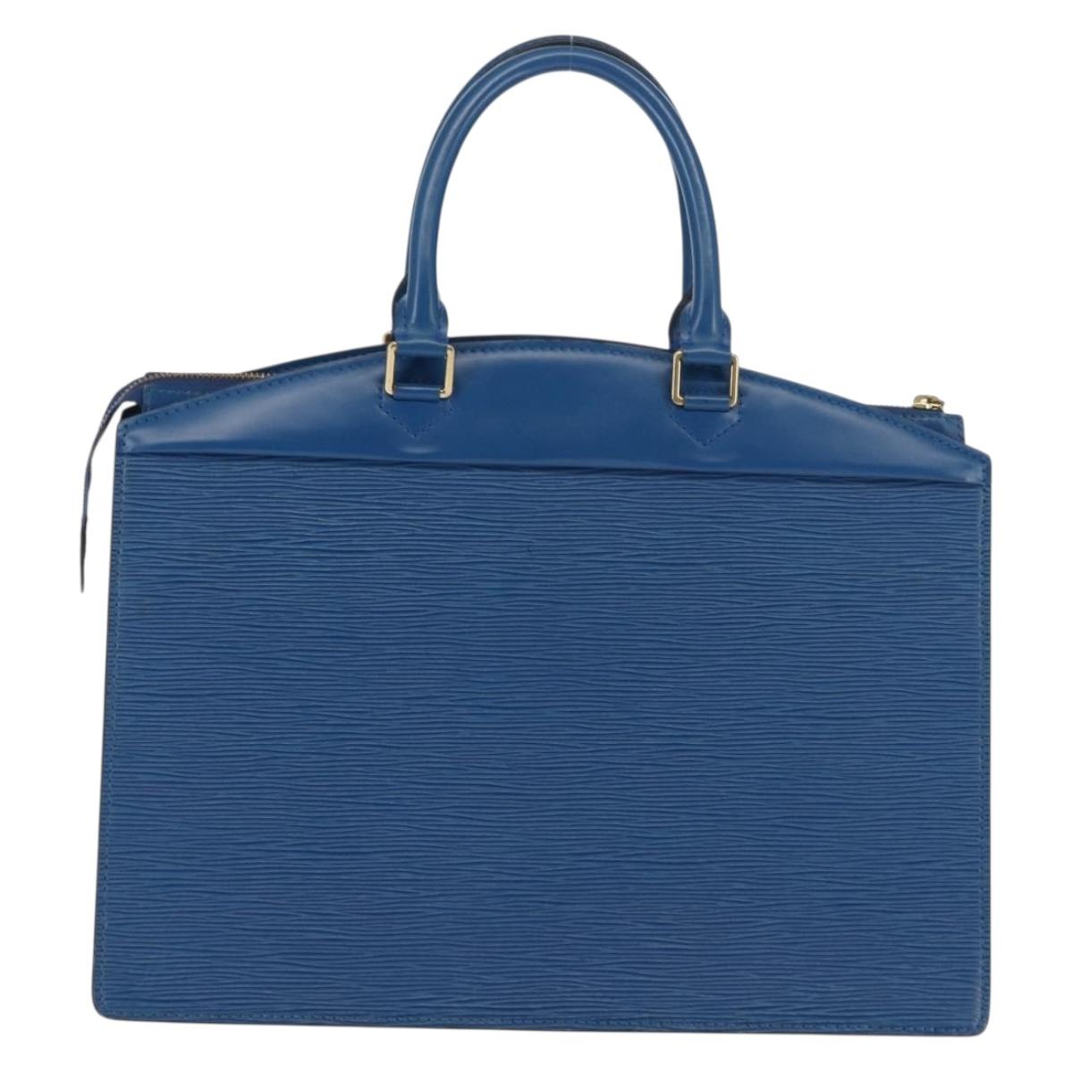 LOUIS VUITTON Epi Riviera Hand Bag Blue M48185 LV Auth BA6523