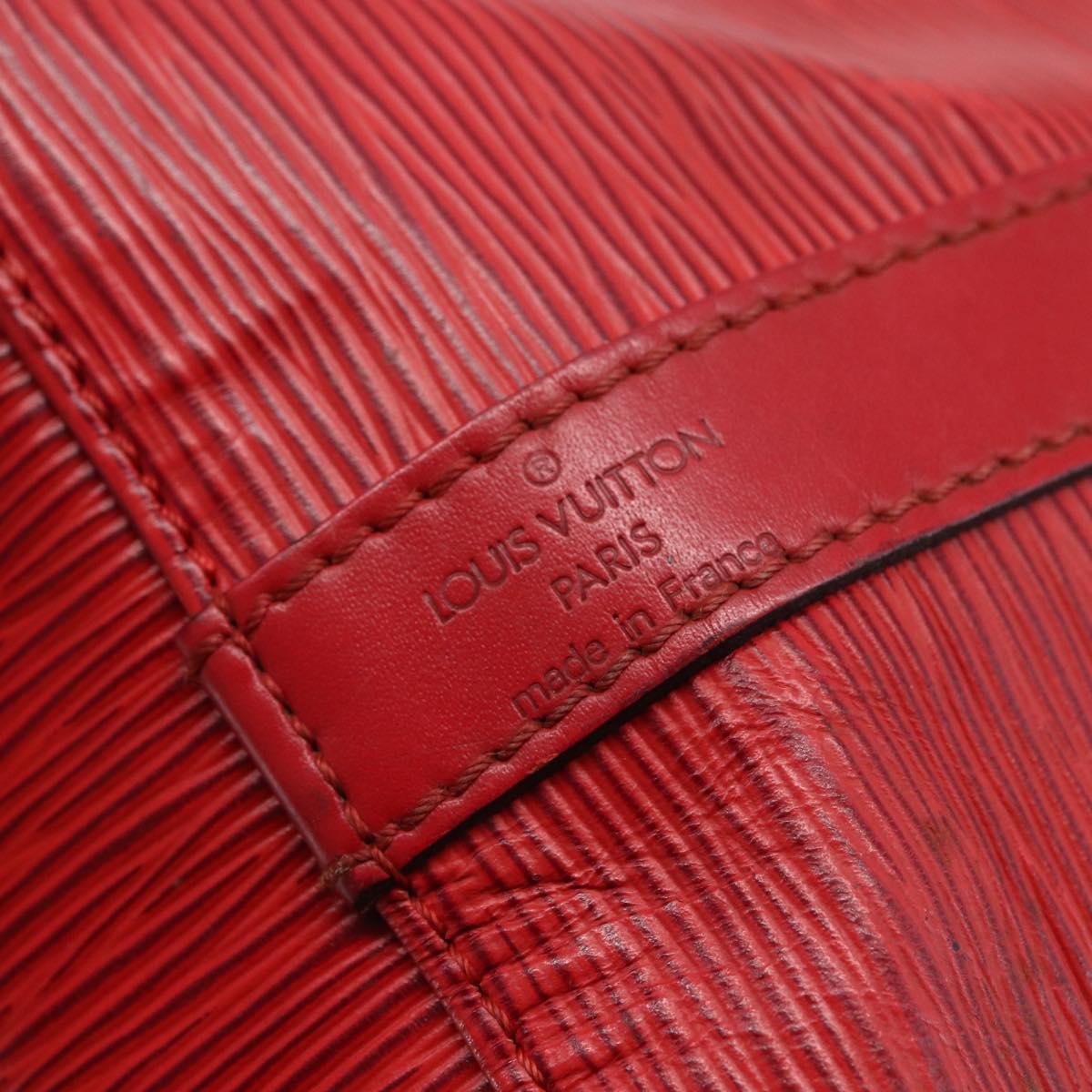 LOUIS VUITTON Epi Petit Noe Shoulder Bag Red M44107 LV Auth BA6525