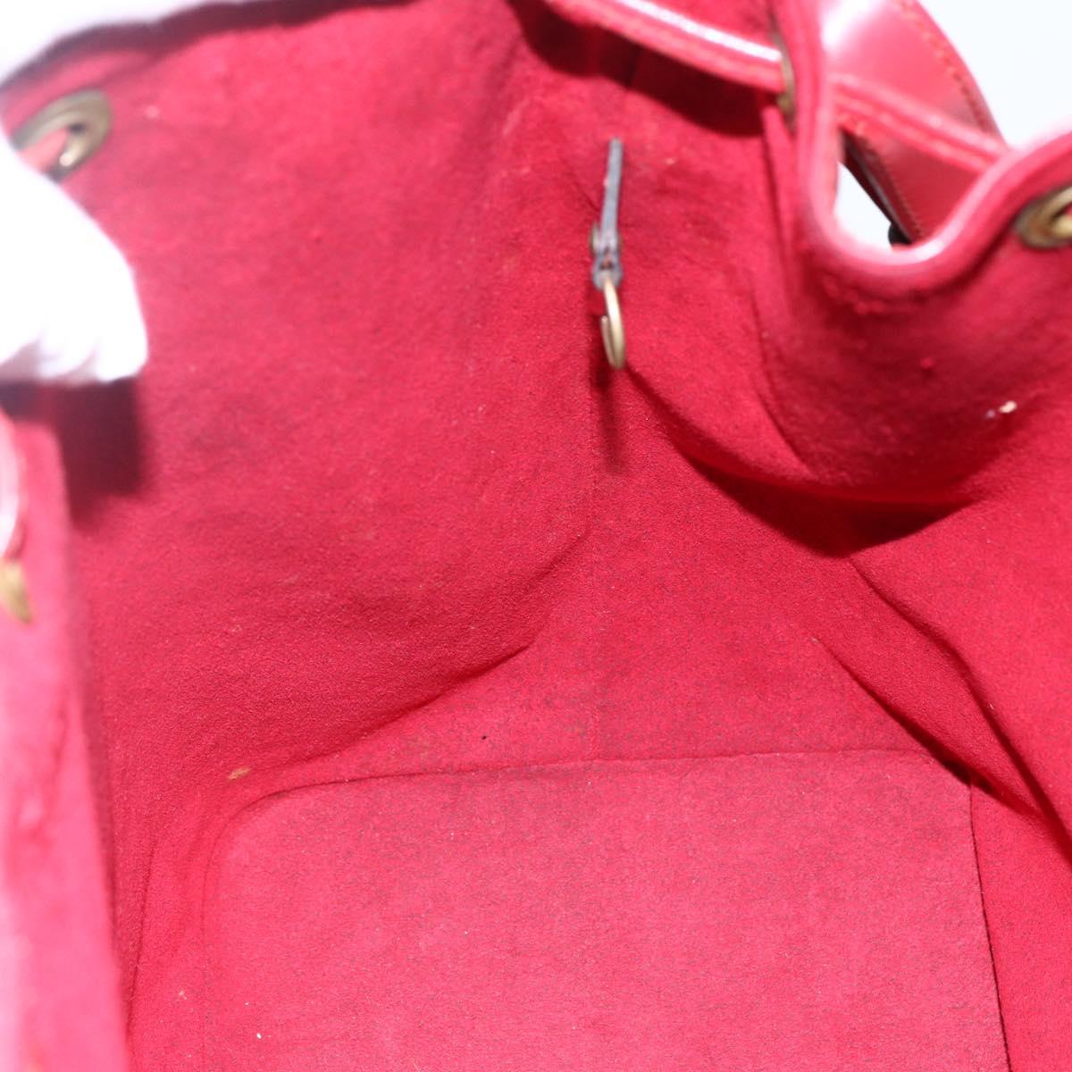 LOUIS VUITTON Epi Petit Noe Shoulder Bag Red M44107 LV Auth BA6525
