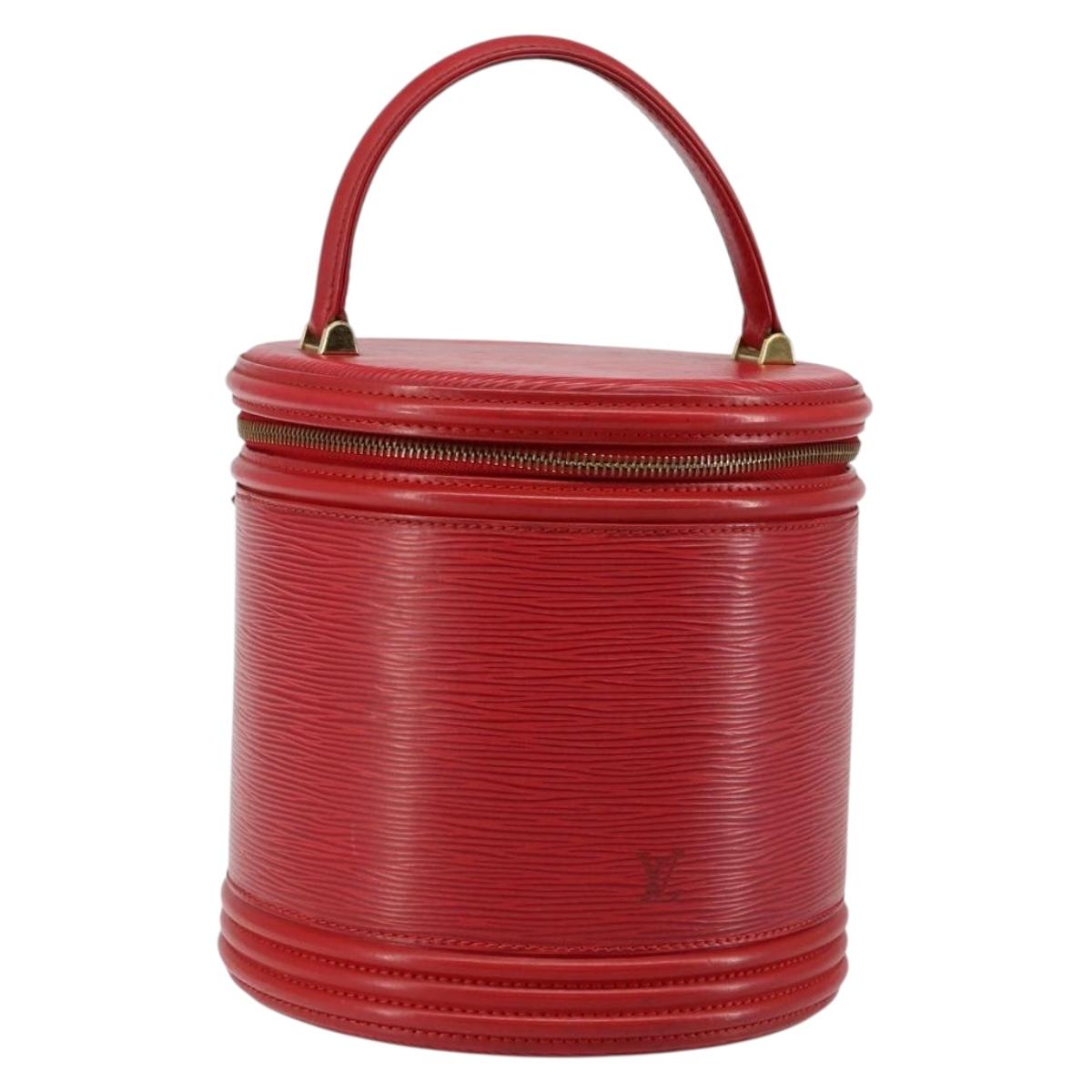 LOUIS VUITTON Epi Cannes Hand Bag Red M48037 LV Auth BA6526