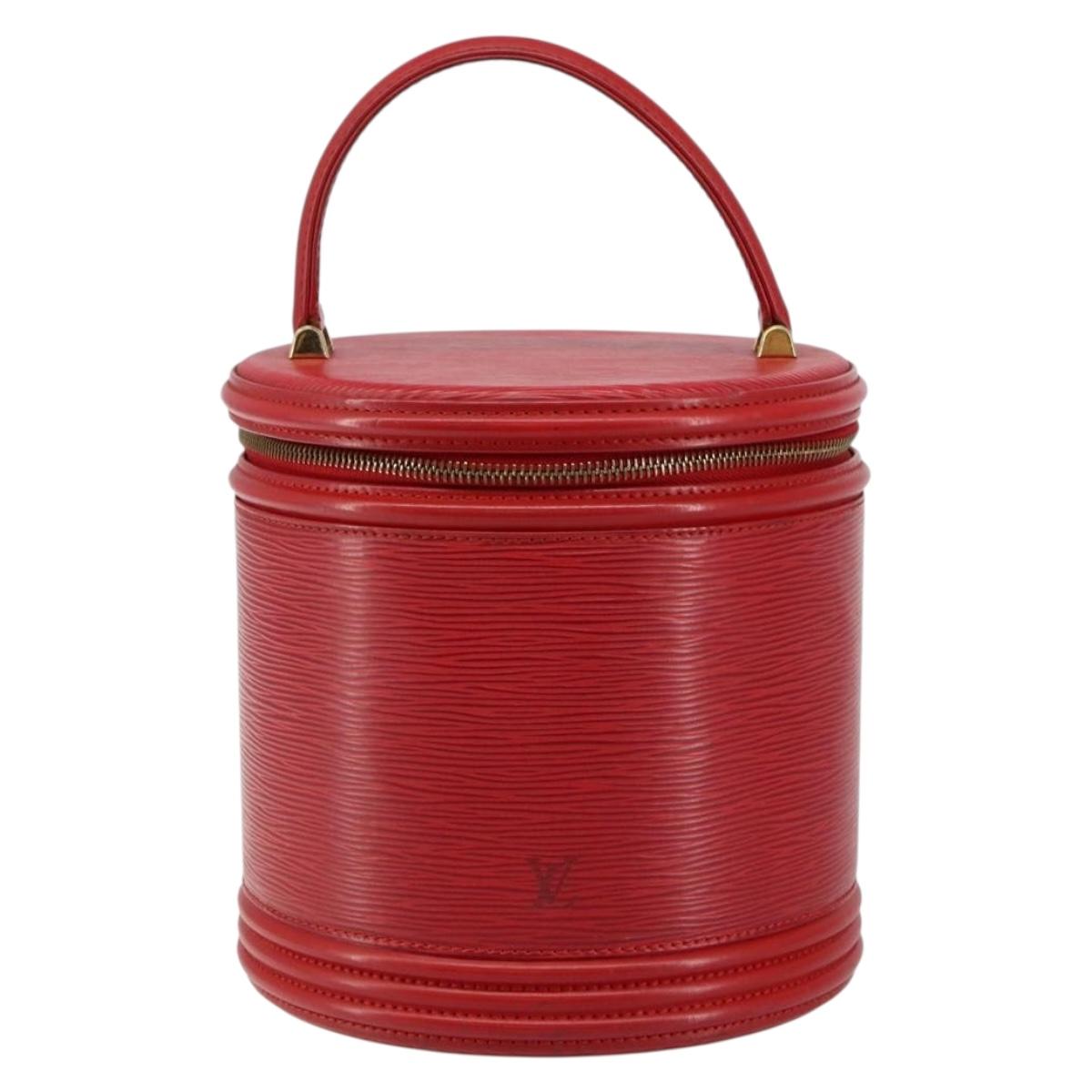 LOUIS VUITTON Epi Cannes Hand Bag Red M48037 LV Auth BA6526