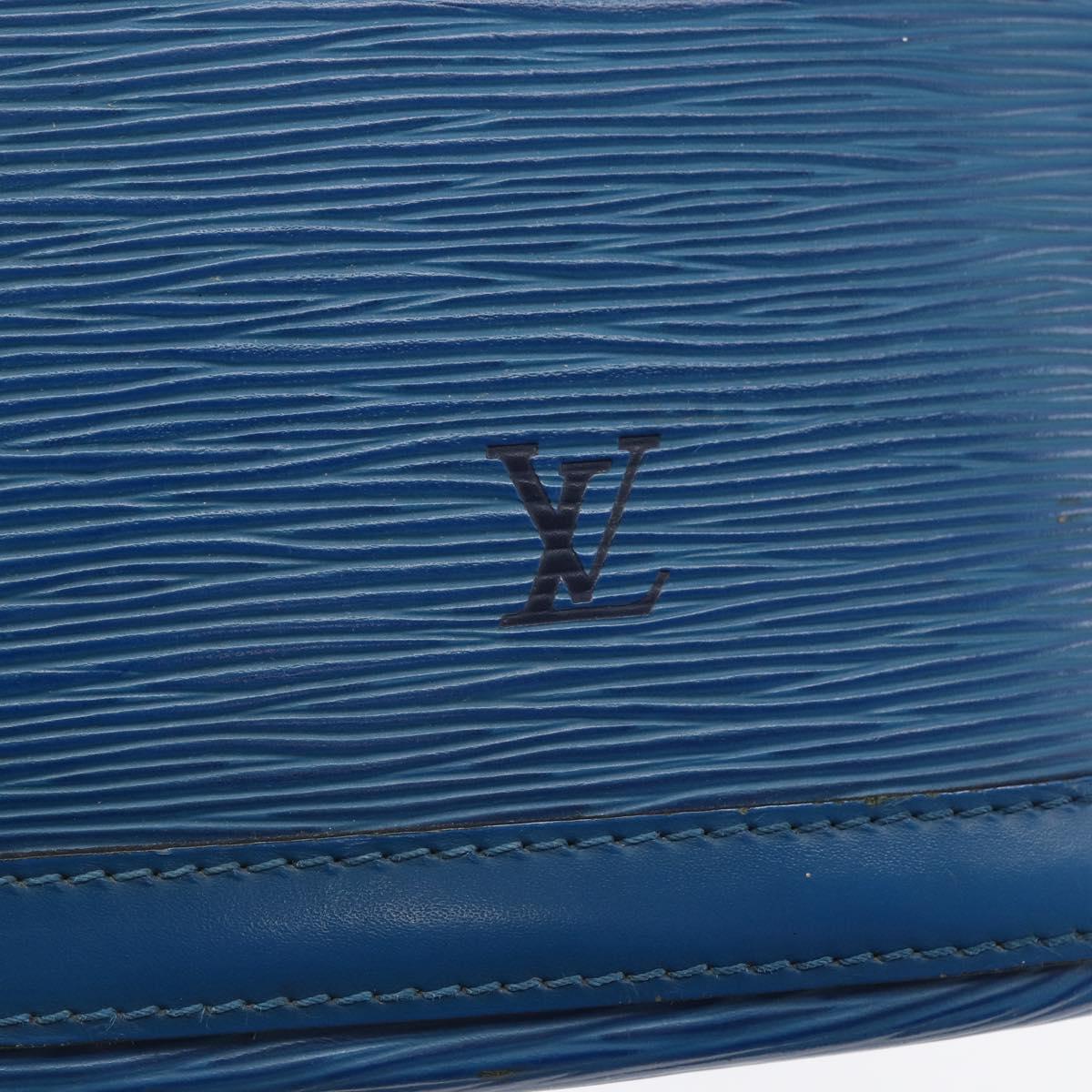 LOUIS VUITTON Epi Lussac Shoulder Bag Blue M52285 LV Auth BA6528