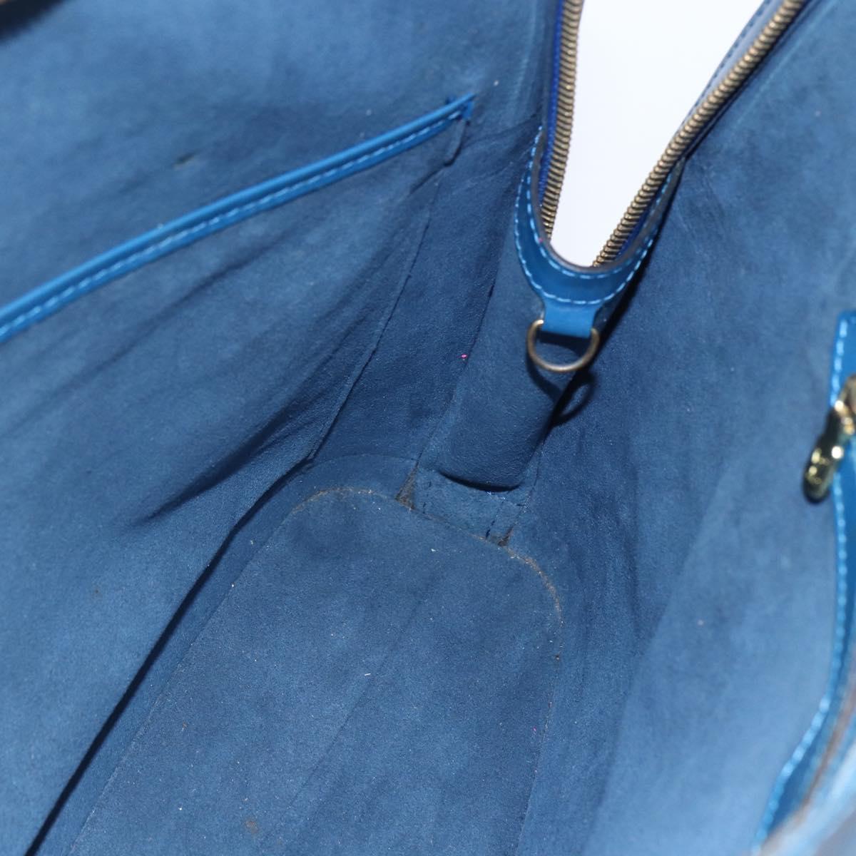 LOUIS VUITTON Epi Lussac Shoulder Bag Blue M52285 LV Auth BA6528