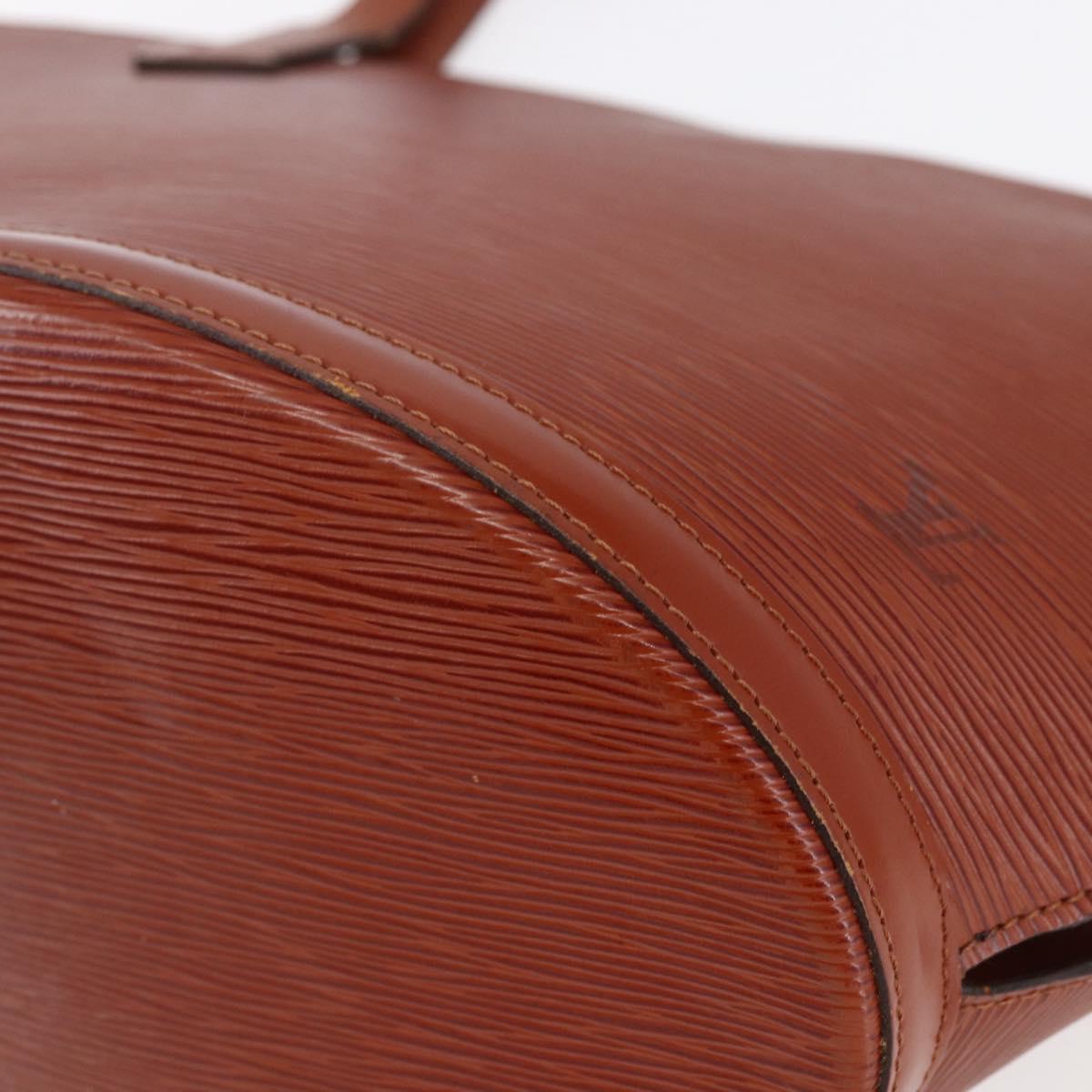 LOUIS VUITTON Epi Saint Jacques Shopping Bag Brown M52263 LV Auth BA6529