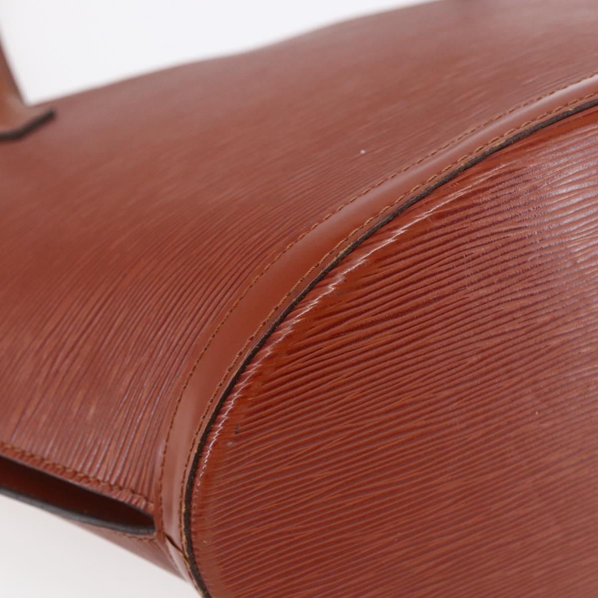 LOUIS VUITTON Epi Saint Jacques Shopping Bag Brown M52263 LV Auth BA6529