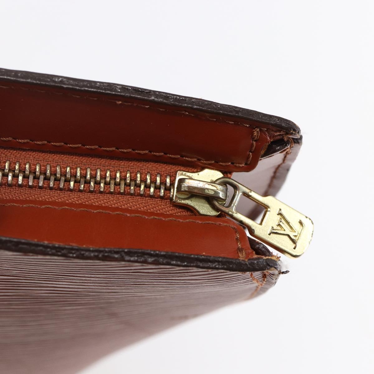 LOUIS VUITTON Epi Saint Jacques Shopping Bag Brown M52263 LV Auth BA6529