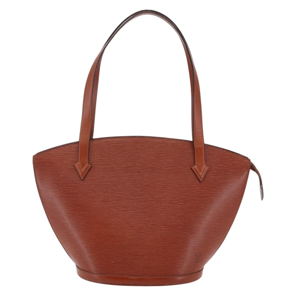 LOUIS VUITTON Epi Saint Jacques Shopping Bag Brown M52263 LV Auth BA6529