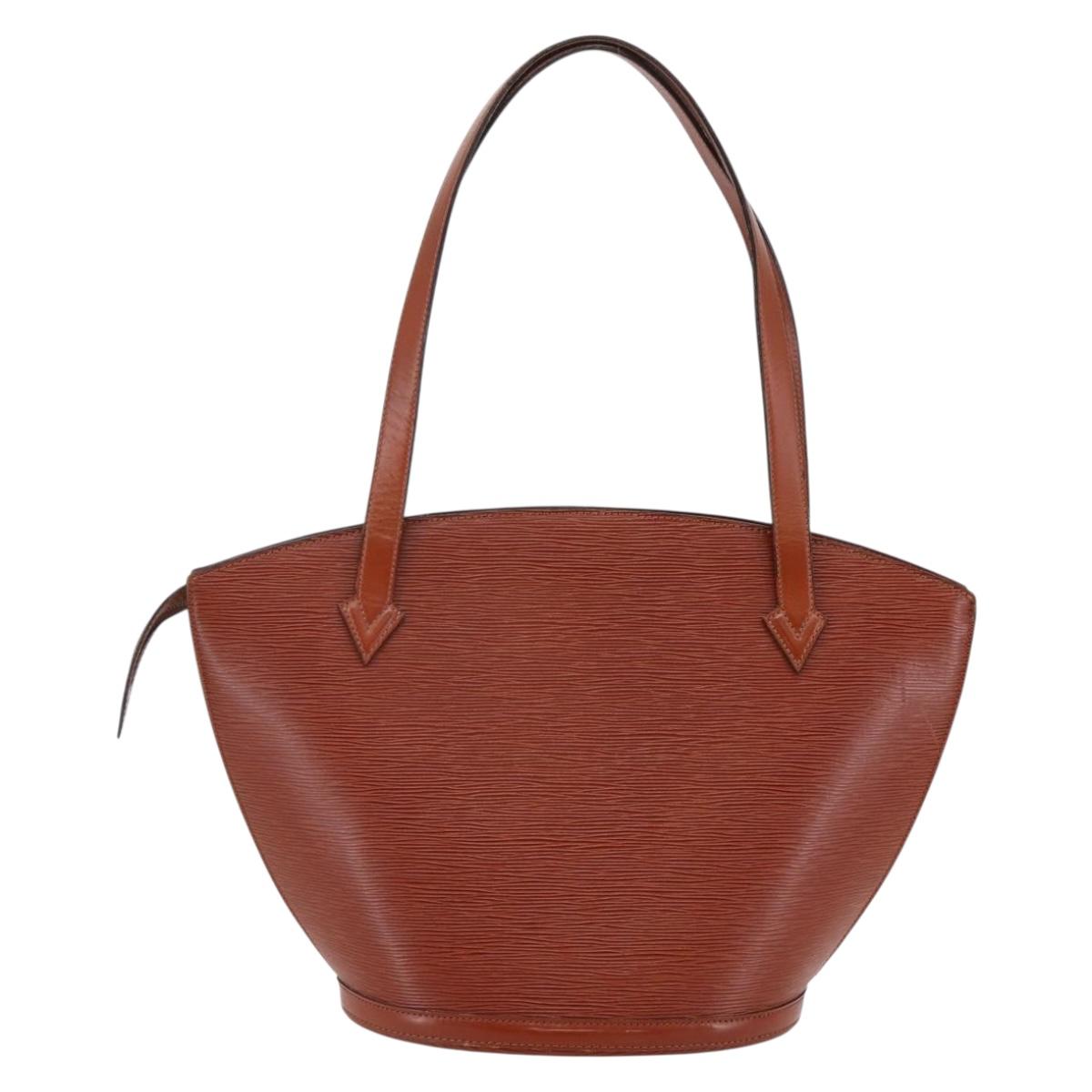 LOUIS VUITTON Epi Saint Jacques Shopping Bag Brown M52263 LV Auth BA6529