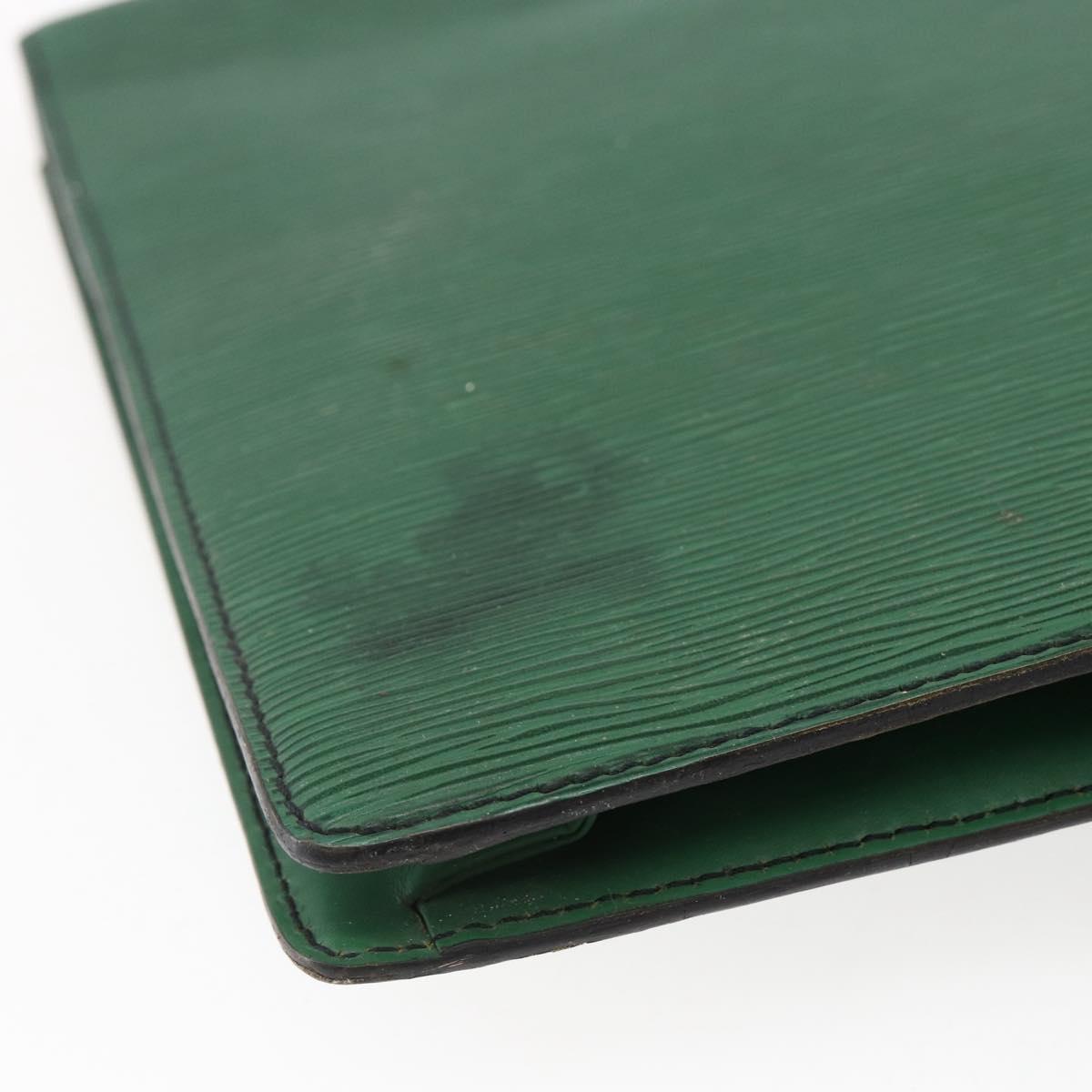 LOUIS VUITTON Epi Porte Documents Bandouliere Briefcase Green M54464 Auth BA6530