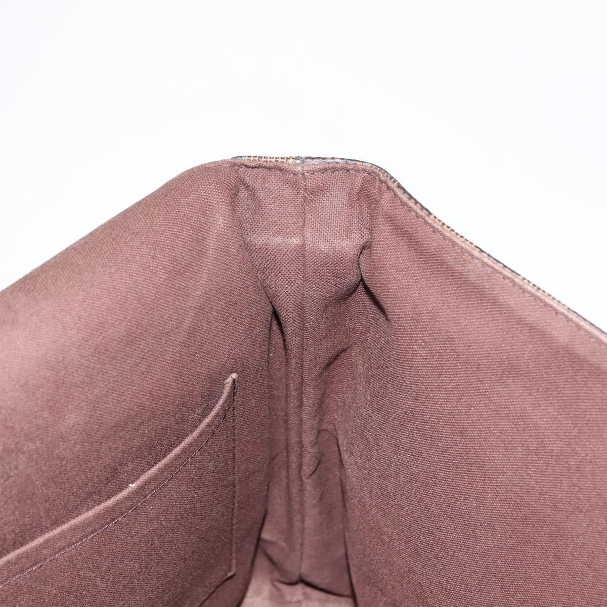 LOUIS VUITTON Damier Ebene Brooklyn MM Shoulder Bag N51211 LV Auth BA6531