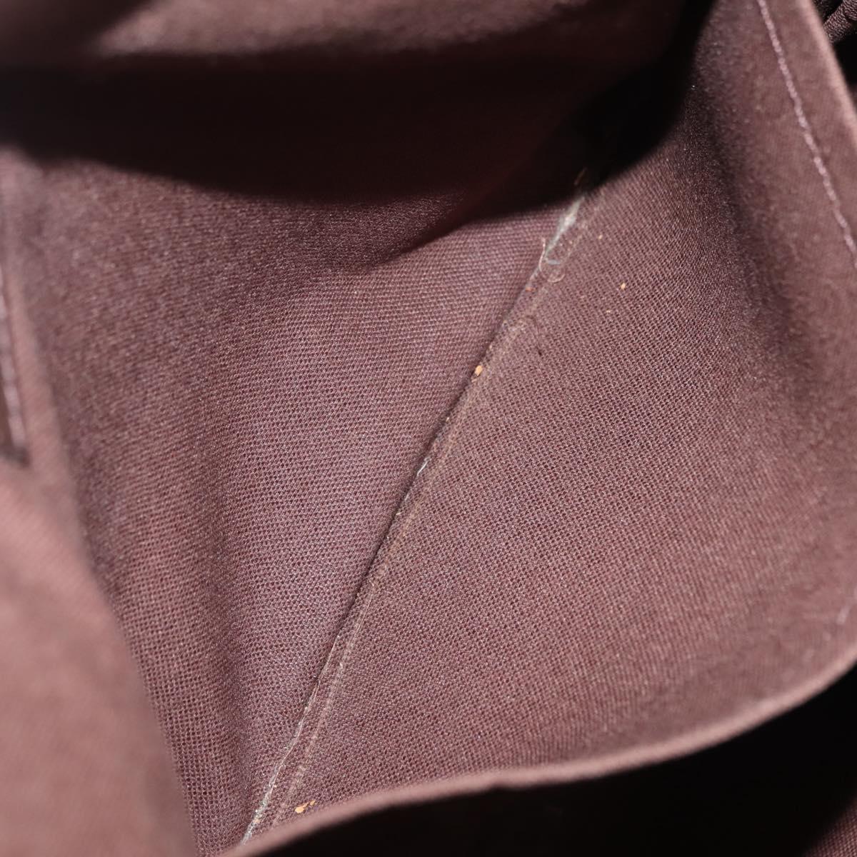 LOUIS VUITTON Damier Ebene Brooklyn MM Shoulder Bag N51211 LV Auth BA6531