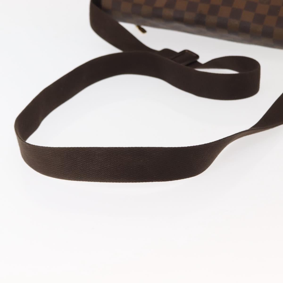 LOUIS VUITTON Damier Ebene Brooklyn MM Shoulder Bag N51211 LV Auth BA6531