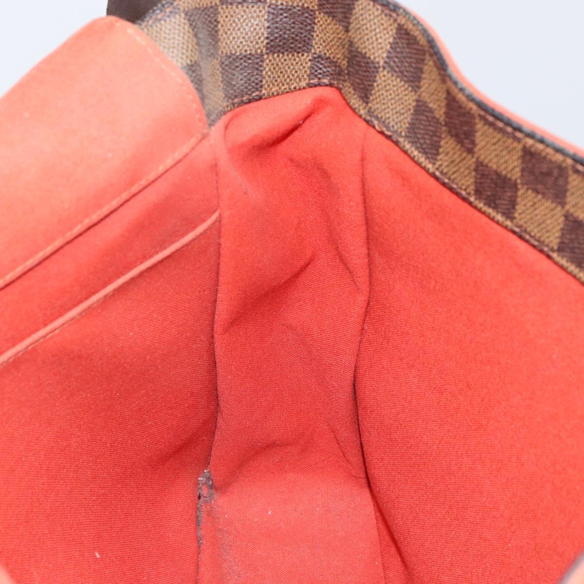 LOUIS VUITTON Damier Ebene Bastille Shoulder Bag N45258 LV Auth BA6532