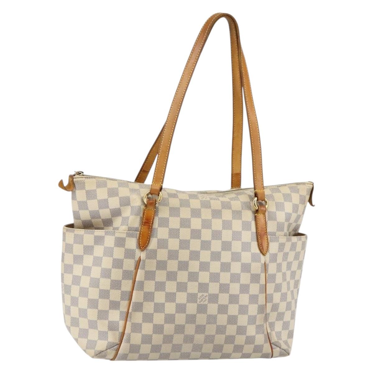 LOUIS VUITTON Damier Azur Totally MM Tote Bag N51262 LV Auth BA6533