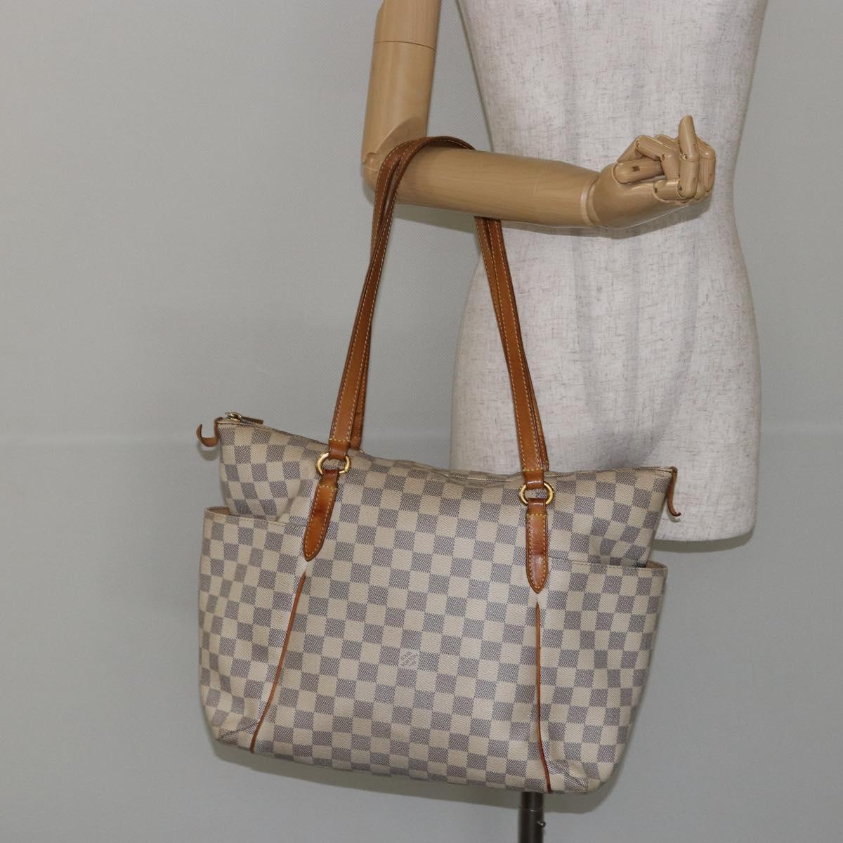 LOUIS VUITTON Damier Azur Totally MM Tote Bag N51262 LV Auth BA6533
