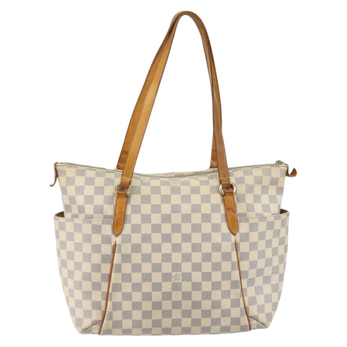 LOUIS VUITTON Damier Azur Totally MM Tote Bag N51262 LV Auth BA6533